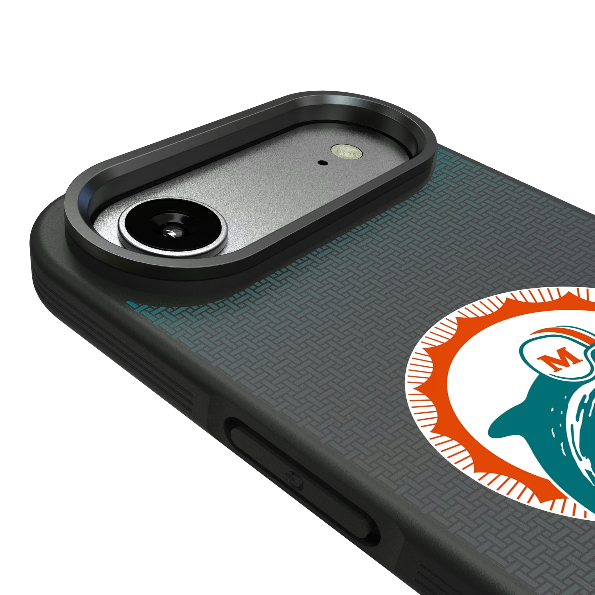 Miami Dolphins 1966-1973 Historic Collection Linen iPhone Bump Phone Case for Apple iPhone - Detail#Device_iPhone Air