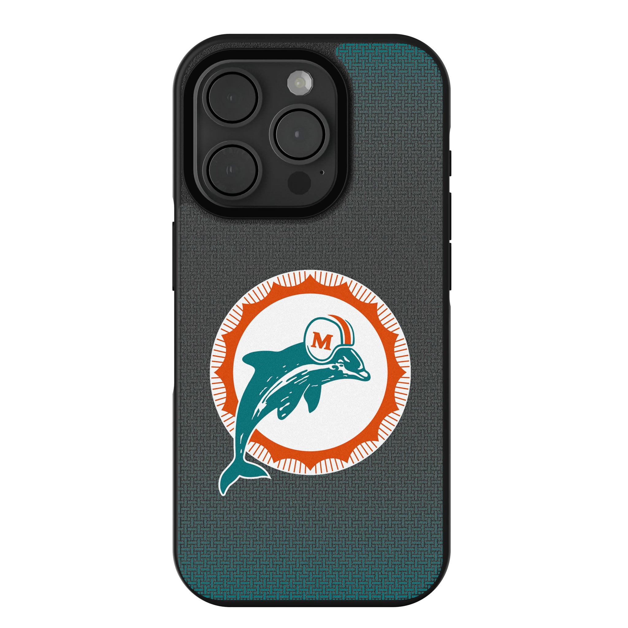 Miami Dolphins 1966-1973 Historic Collection Linen iPhone Bump Phone Case for Apple iPhone