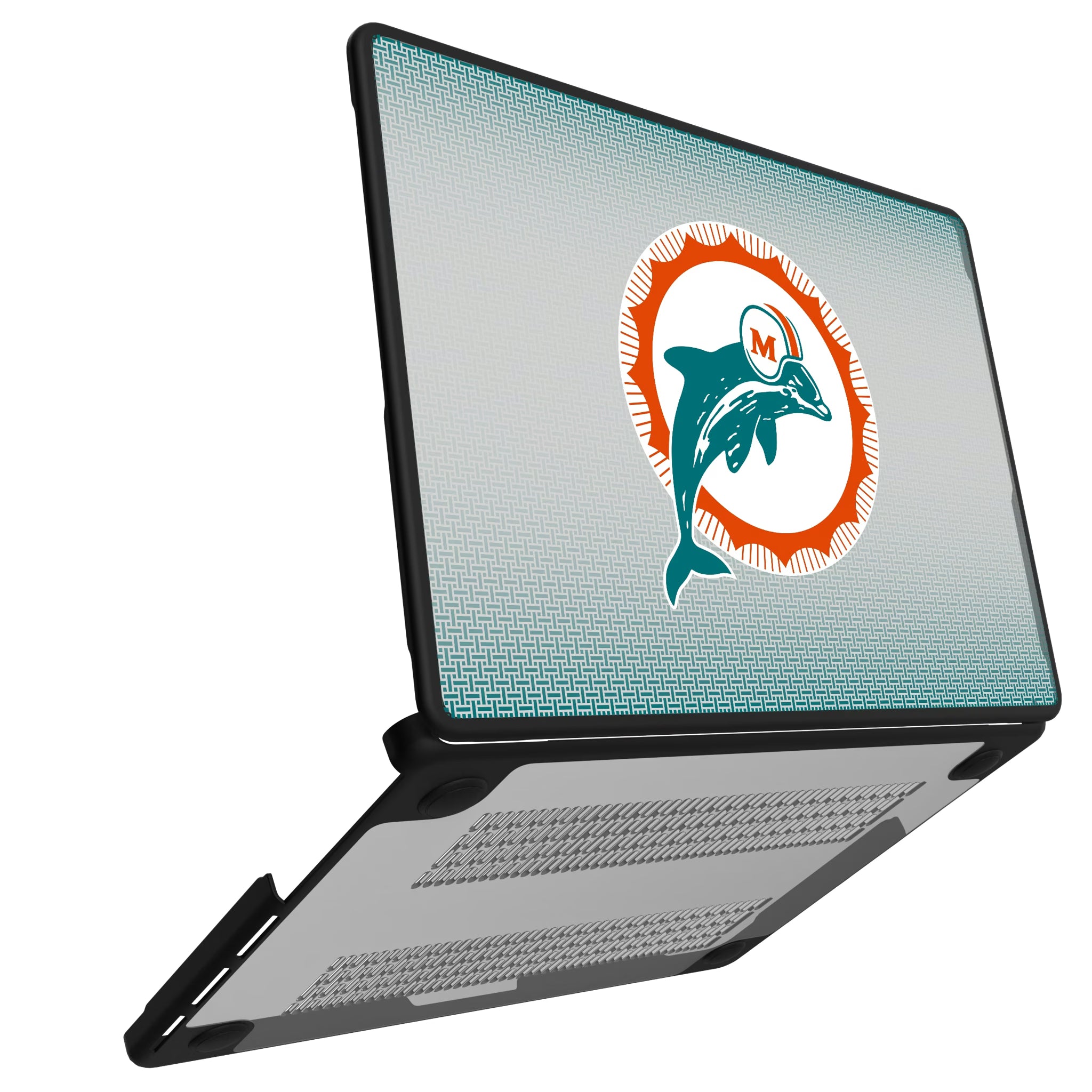 Miami Dolphins 1966-1973 Historic Collection Linen MacBook Laptop Case for Apple MacBook#Device_MacBook Pro (14-inch, 2021) / MacBook Pro (14-inch, 2023) / MacBook Pro (14-inch, 2024)