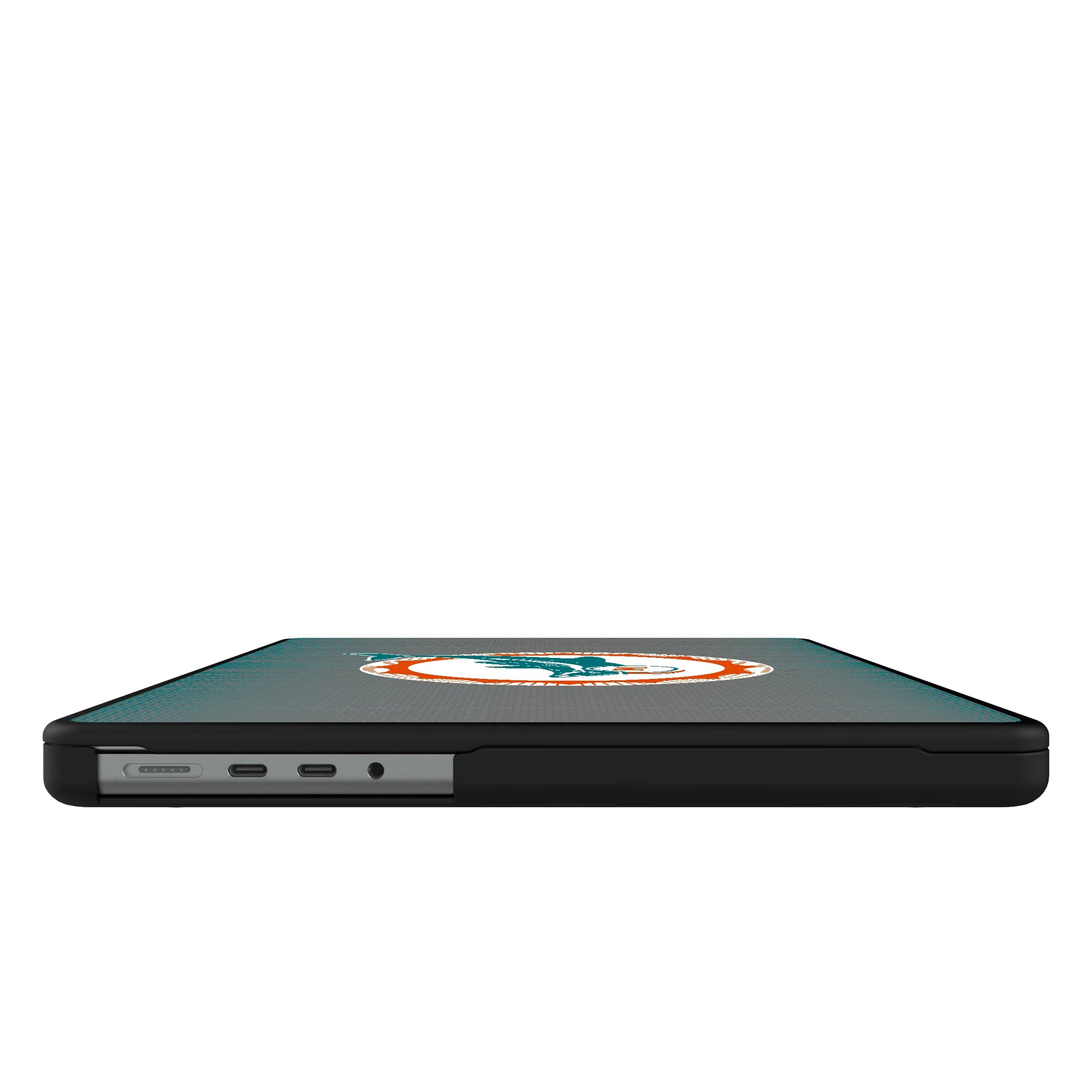 Miami Dolphins 1966-1973 Historic Collection Linen MacBook Laptop Case for Apple MacBook#Device_MacBook Pro (14-inch, 2021) / MacBook Pro (14-inch, 2023) / MacBook Pro (14-inch, 2024)