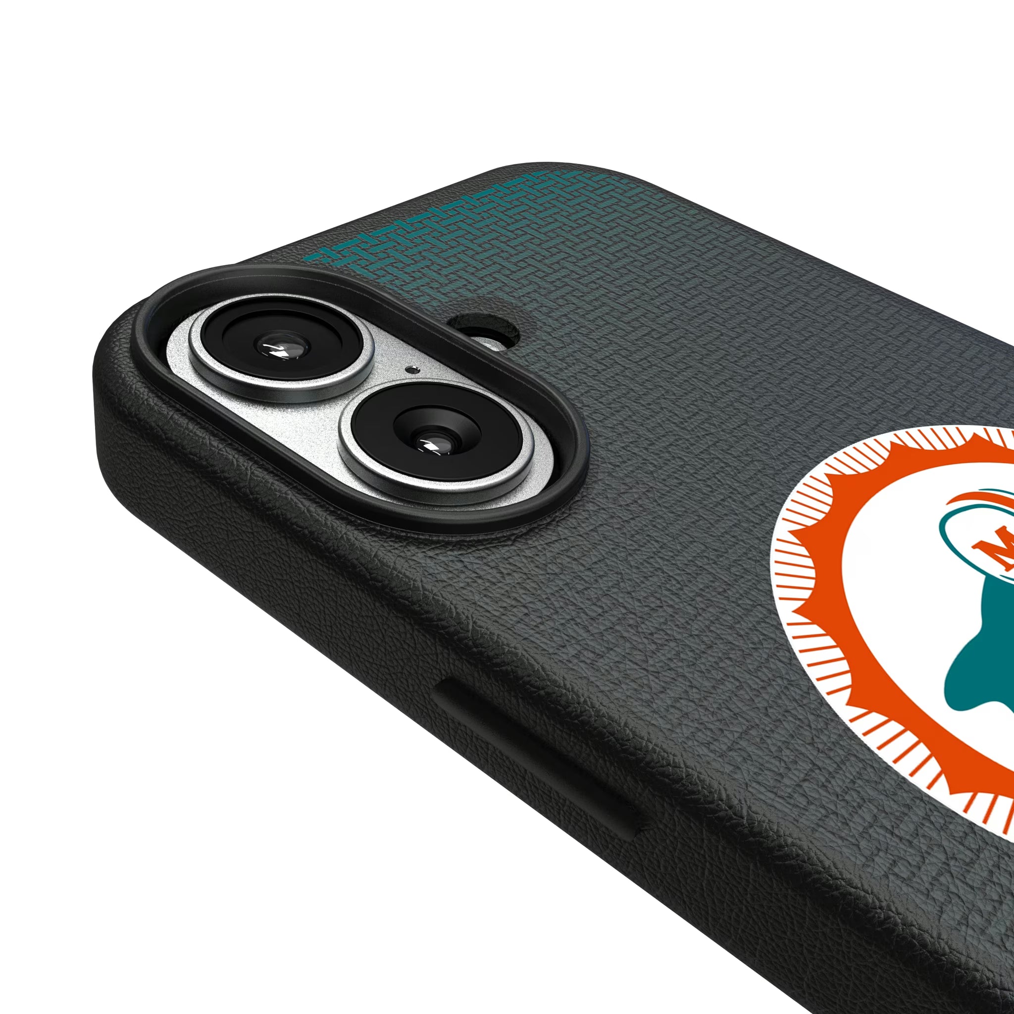 Miami Dolphins 1966-1973 Historic Collection Linen iPhone MagSafe Compatible Phone Case for Apple iPhone - Detail#Device_iPhone 17