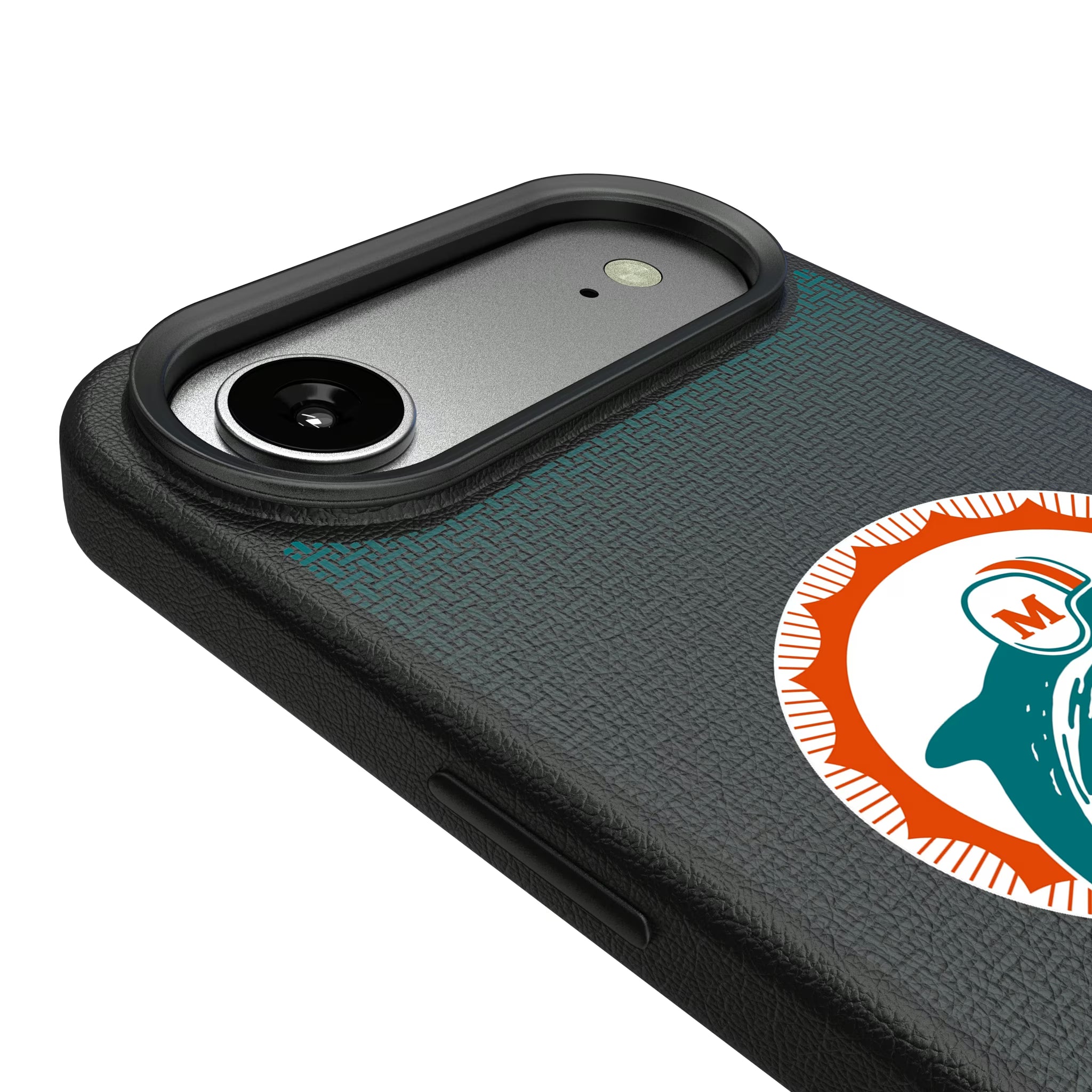 Miami Dolphins 1966-1973 Historic Collection Linen iPhone MagSafe Compatible Phone Case for Apple iPhone - Detail#Device_iPhone Air