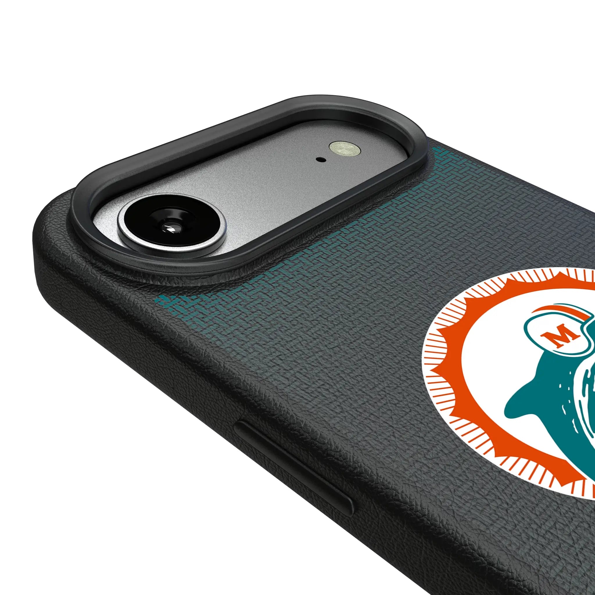 Miami Dolphins 1966-1973 Historic Collection Linen iPhone MagSafe Compatible Phone Case for Apple iPhone - Detail#Device_iPhone Air