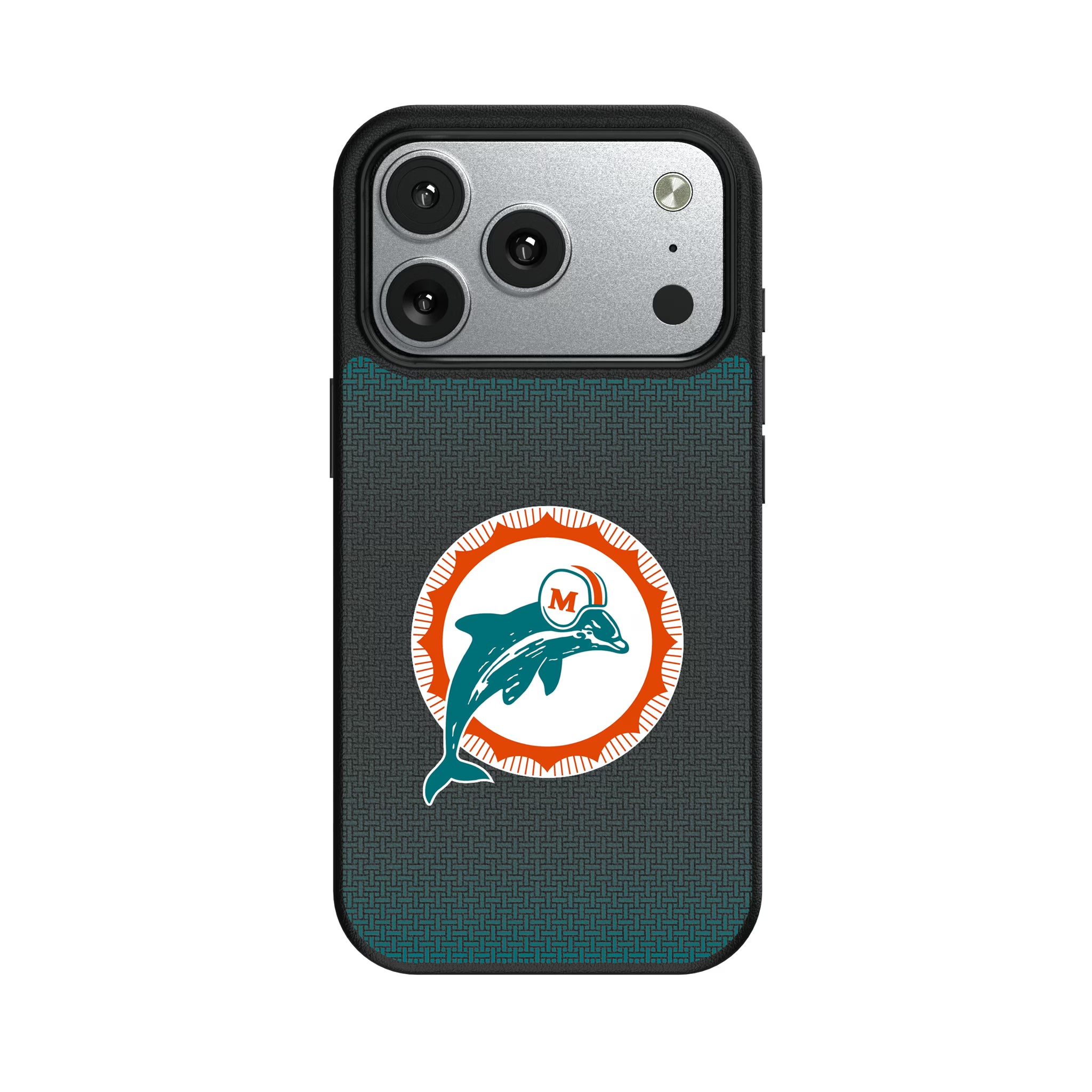 Miami Dolphins 1966-1973 Historic Collection Linen iPhone MagSafe Compatible Phone Case for Apple iPhone#Device_iPhone 17 Pro
