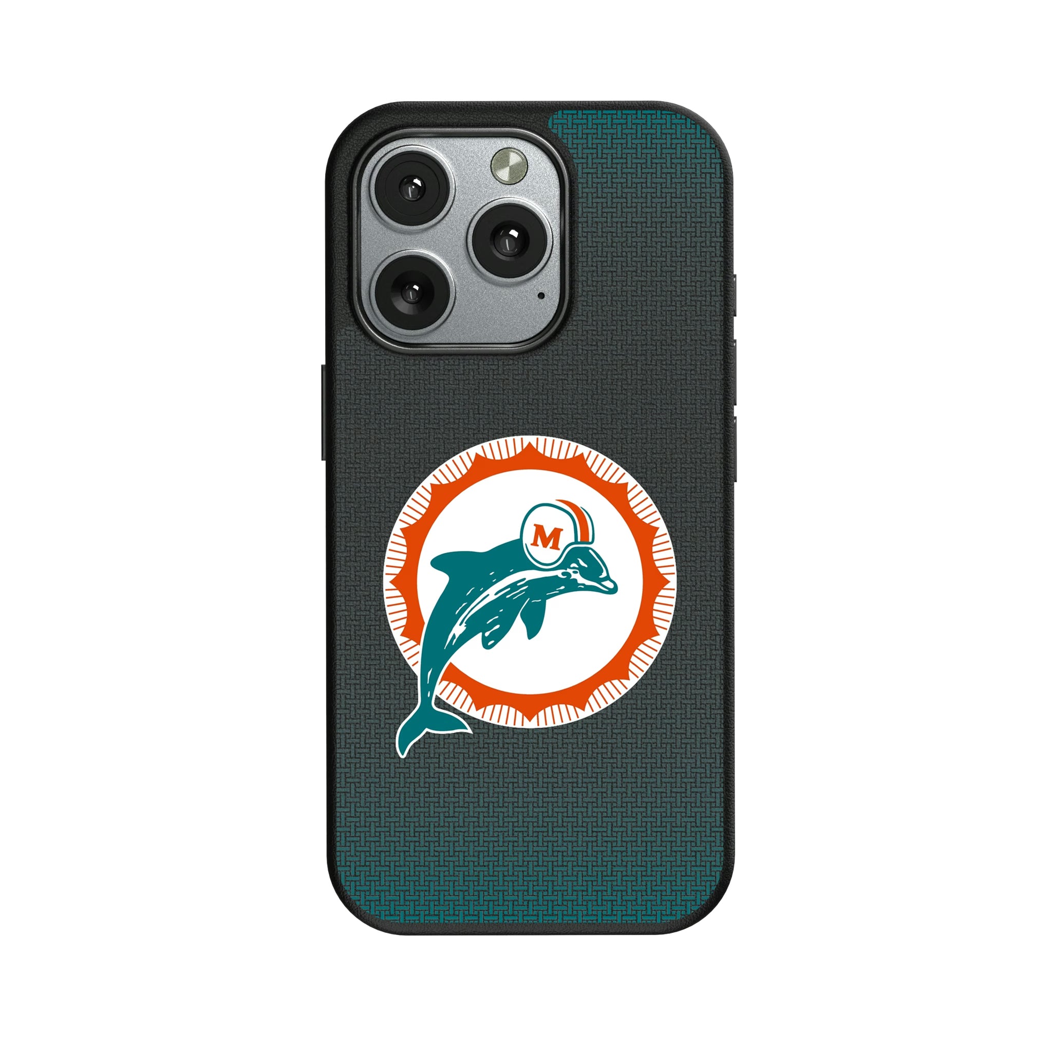 Miami Dolphins 1966-1973 Historic Collection Linen iPhone MagSafe Compatible Phone Case for Apple iPhone