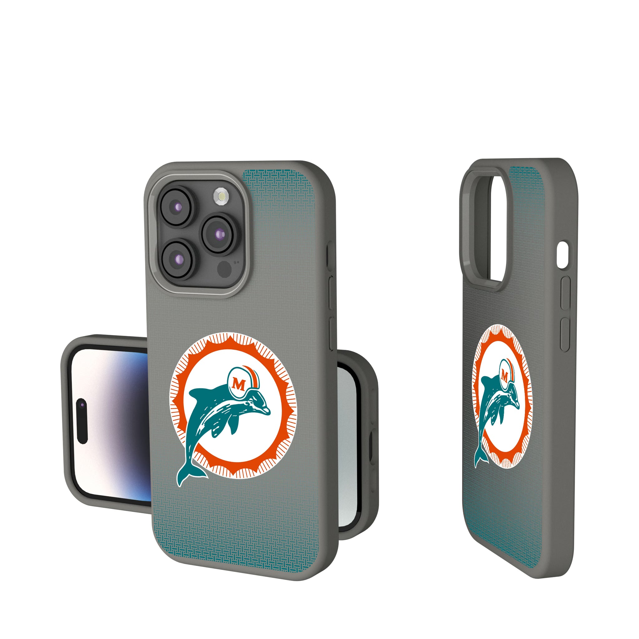 Miami Dolphins 1966-1973 Historic Collection Linen iPhone Soft Touch Phone Case for Apple iPhone