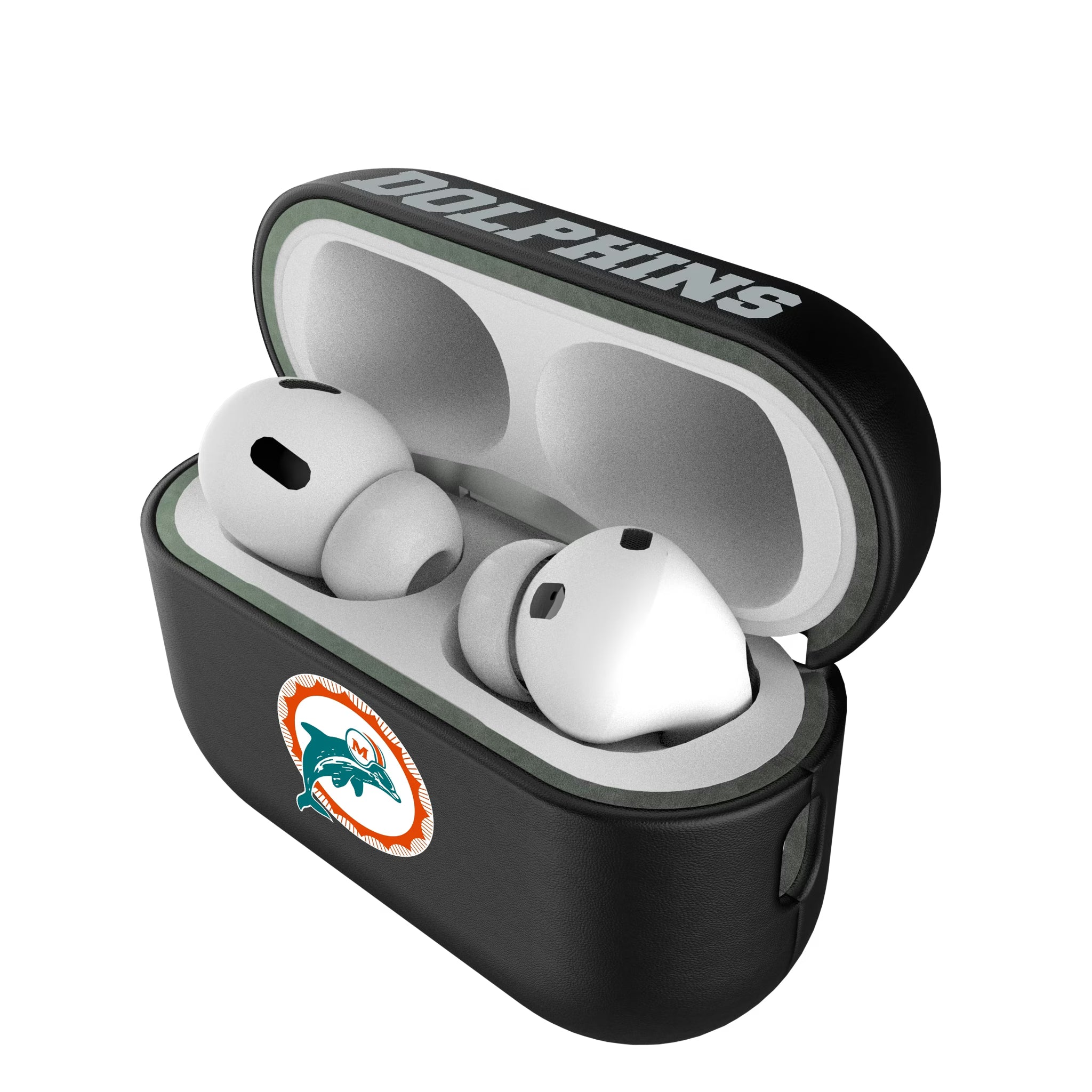 Miami Dolphins 1966-1973 Historic Collection Personalized Insignia AirPods AirPod Case Cover#Device_AirPods Pro 2nd Gen
