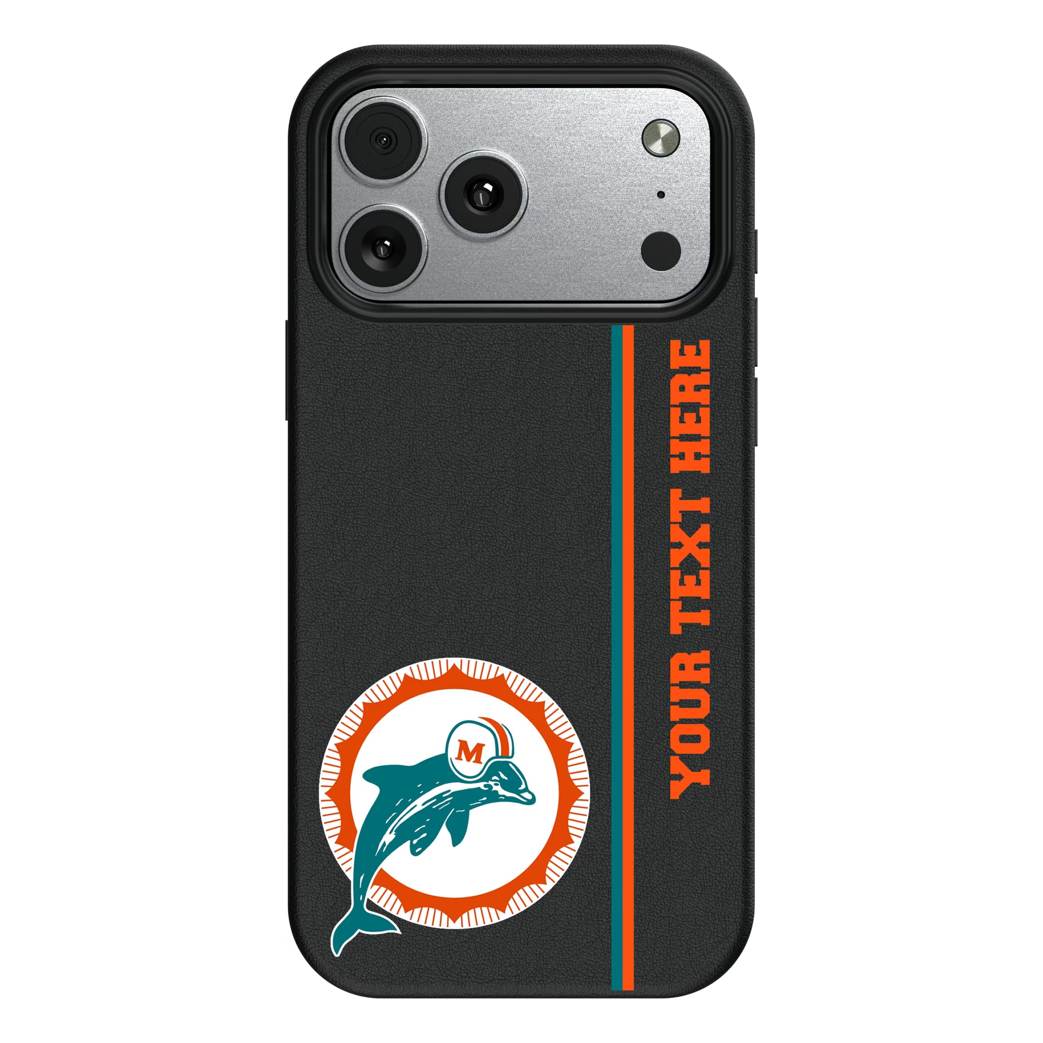 Miami Dolphins 1966-1973 Historic Collection Personalized Sidebard iPhone MagSafe Compatible Phone Case for Apple iPhone#Device_iPhone 17 Pro Max