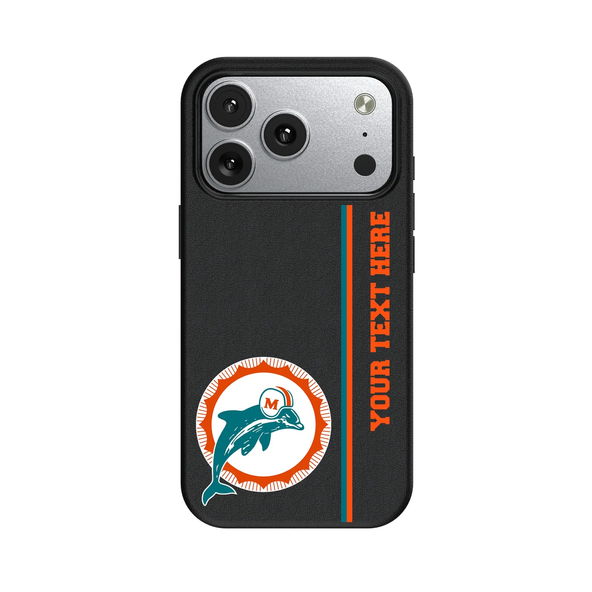 Miami Dolphins 1966-1973 Historic Collection Personalized Sidebard iPhone MagSafe Compatible Phone Case for Apple iPhone#Device_iPhone 17 Pro