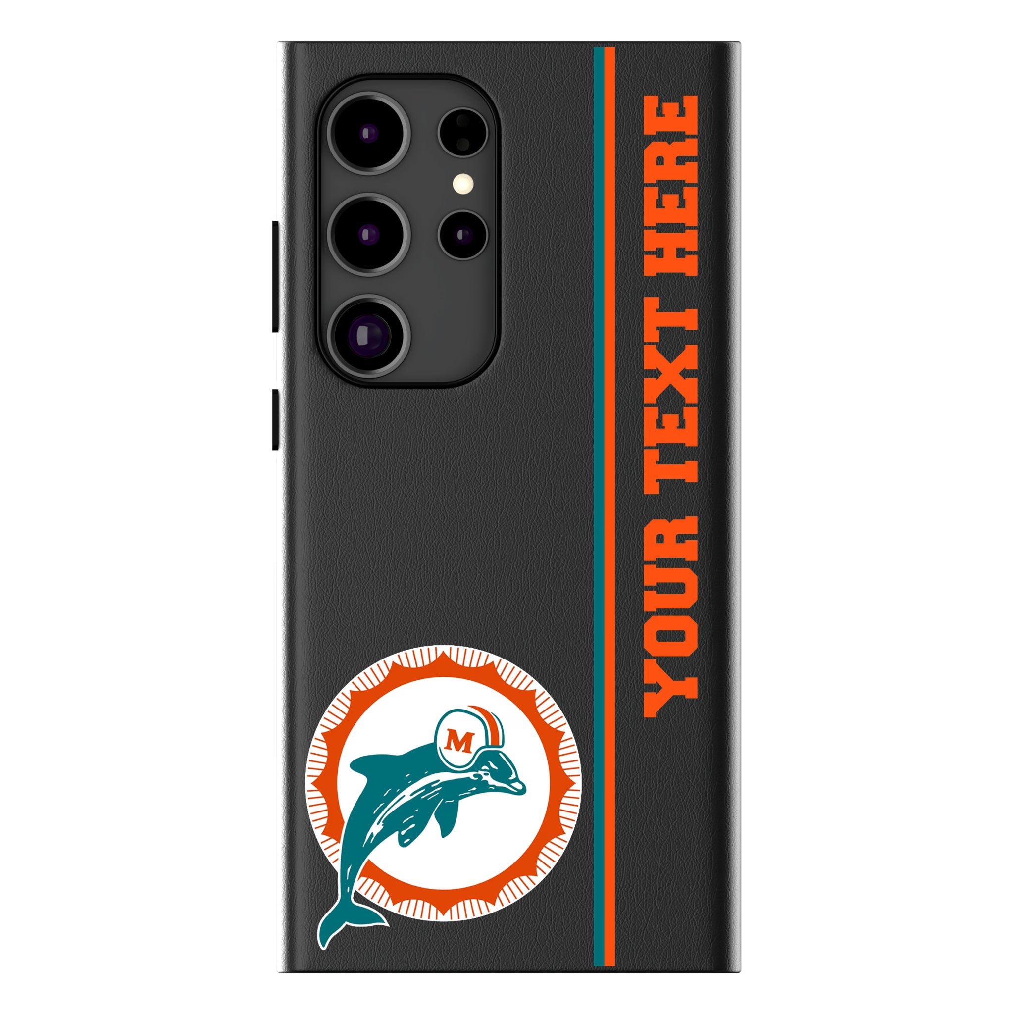 Miami Dolphins 1966-1973 Historic Collection Personalized Sidebard Galaxy MagSafe Compatible Phone Case for Samsung Galaxy
