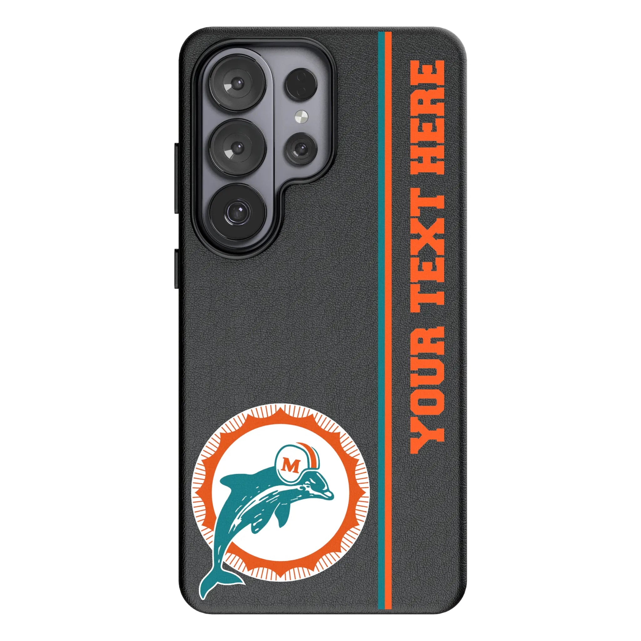 Miami Dolphins 1966-1973 Historic Collection Personalized Sidebard Galaxy MagSafe Compatible Phone Case for Samsung Galaxy#Device_Galaxy S26 Ultra