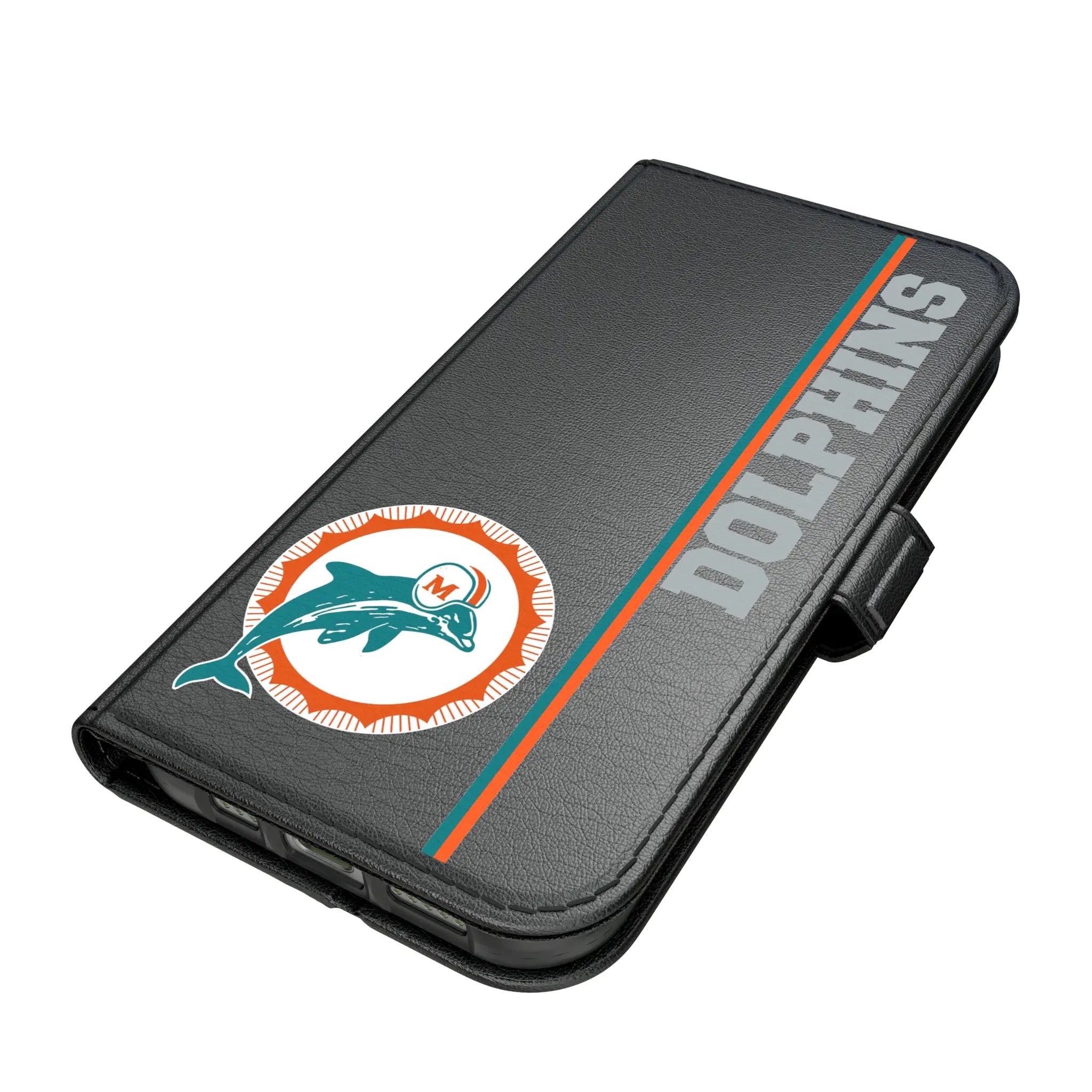 Miami Dolphins 1966-1973 Historic Collection Sidebar iPhone Folio Phone Case for Apple iPhone#Device_iPhone 17