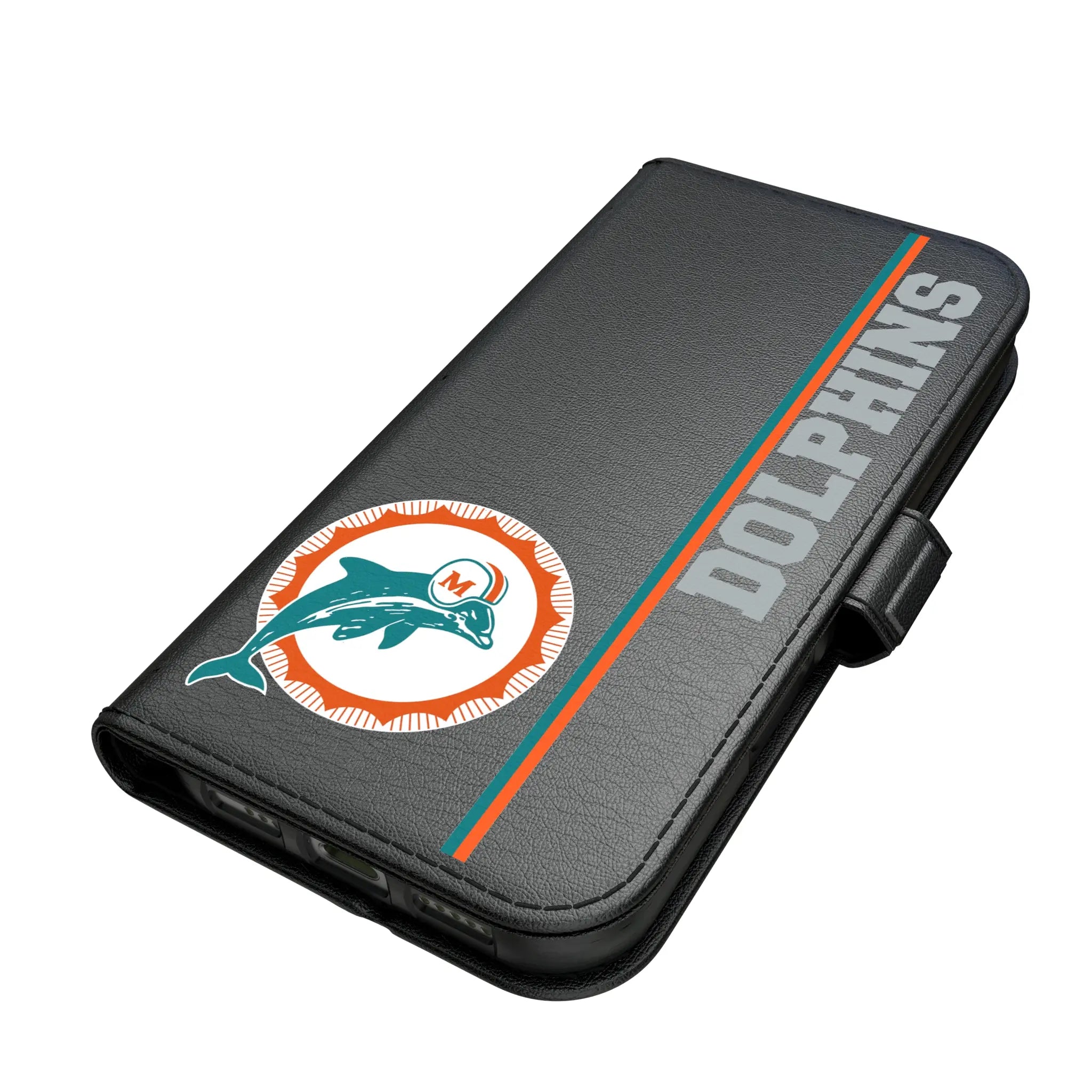 Miami Dolphins 1966-1973 Historic Collection Sidebar iPhone Folio Phone Case for Apple iPhone#Device_iPhone 17 Pro