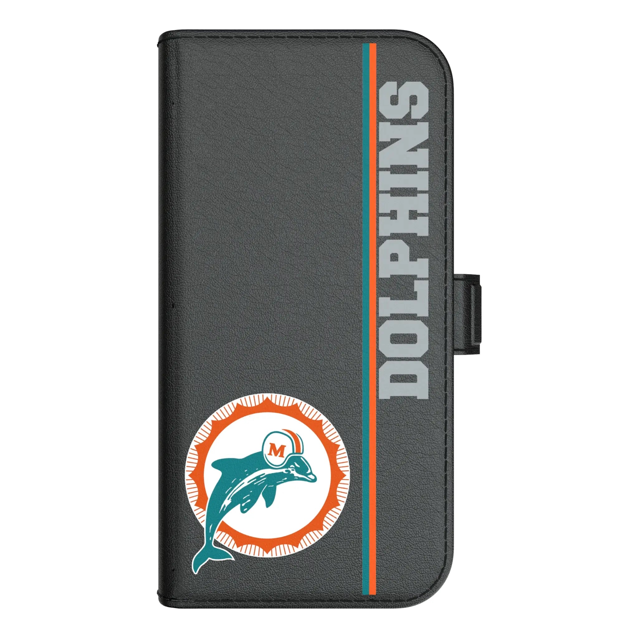 Miami Dolphins 1966-1973 Historic Collection Sidebar iPhone Folio Phone Case for Apple iPhone#Device_iPhone 17 Pro