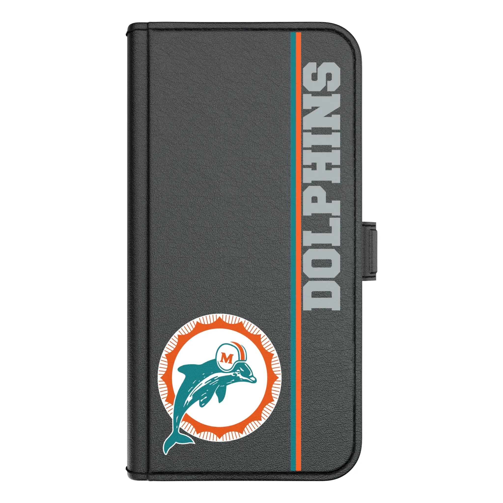 Miami Dolphins 1966-1973 Historic Collection Sidebar iPhone Folio Phone Case for Apple iPhone#Device_iPhone 17 Pro Max