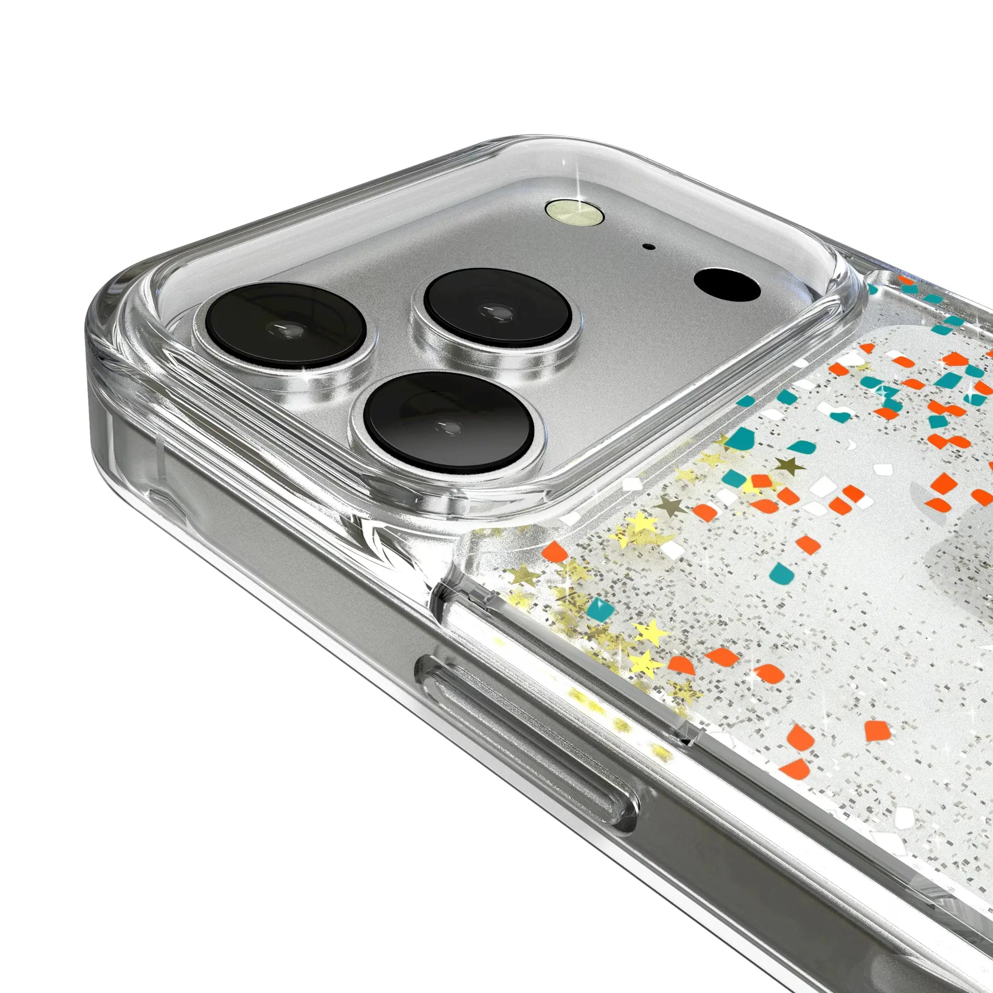 Miami Dolphins Confetti iPhone Glitter Phone Case for Apple iPhone - Detail