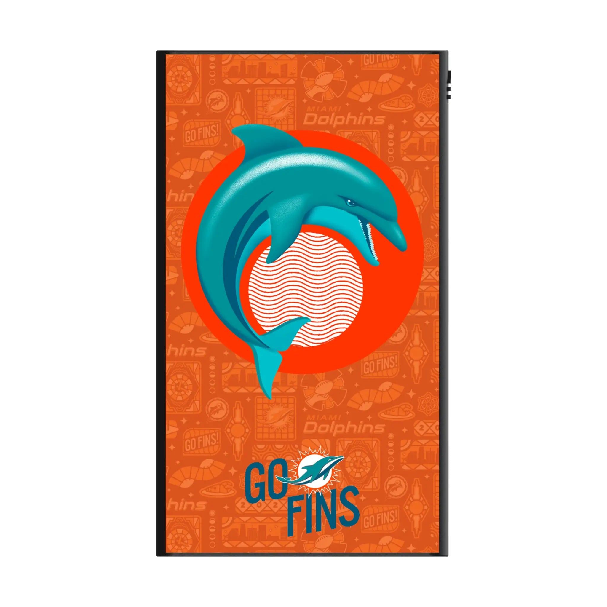 Miami Dolphins Deco 5000mAh Flat Power Bank