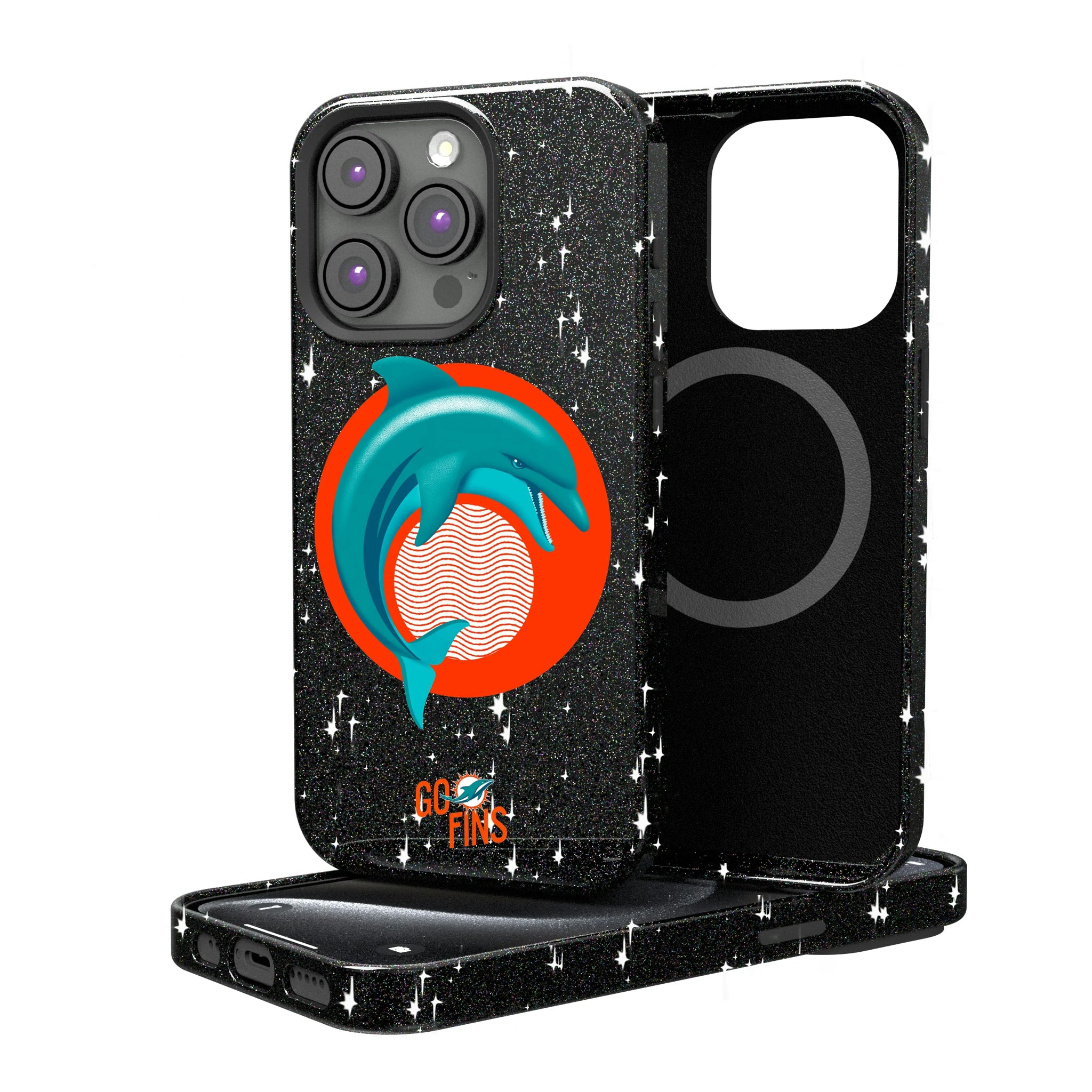 Miami Dolphins Deco iPhone Bling Phone Case for Apple iPhone