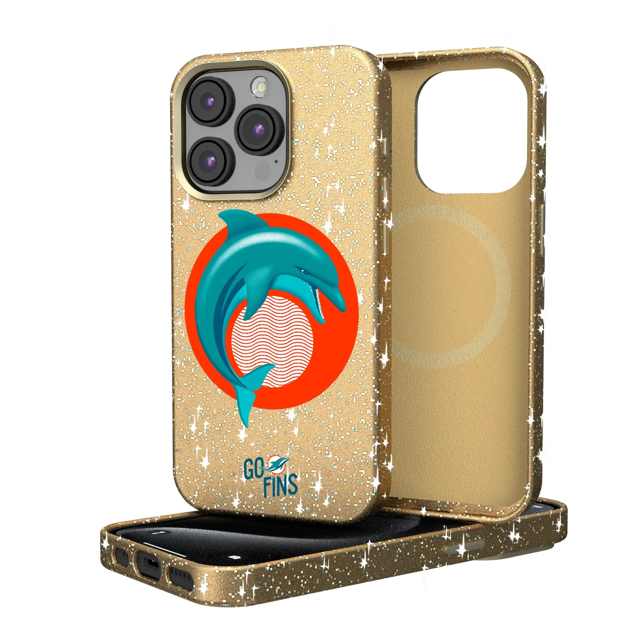 Miami Dolphins Deco iPhone Bling Phone Case for Apple iPhone