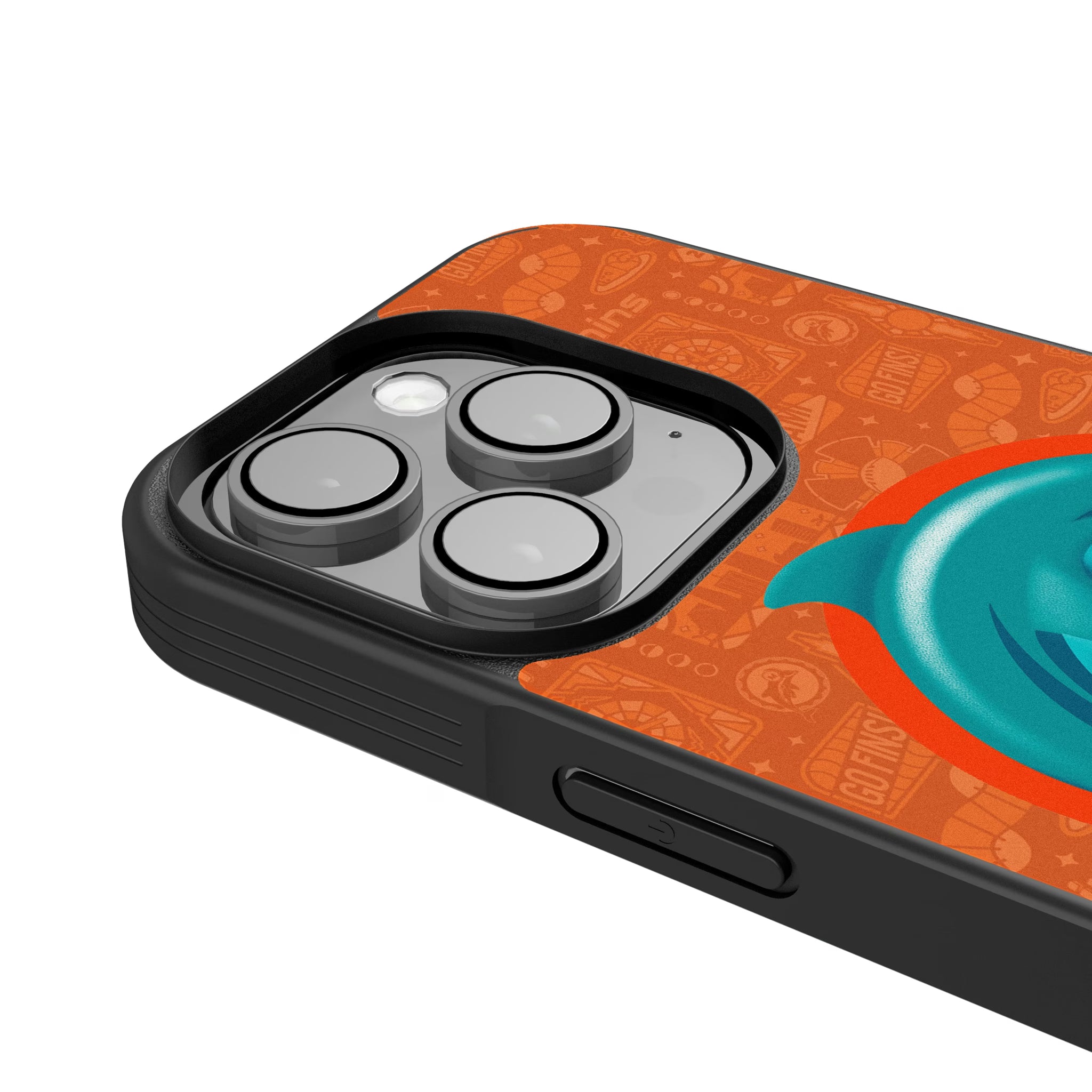 Miami Dolphins Deco iPhone Bump Phone Case for Apple iPhone - Detail