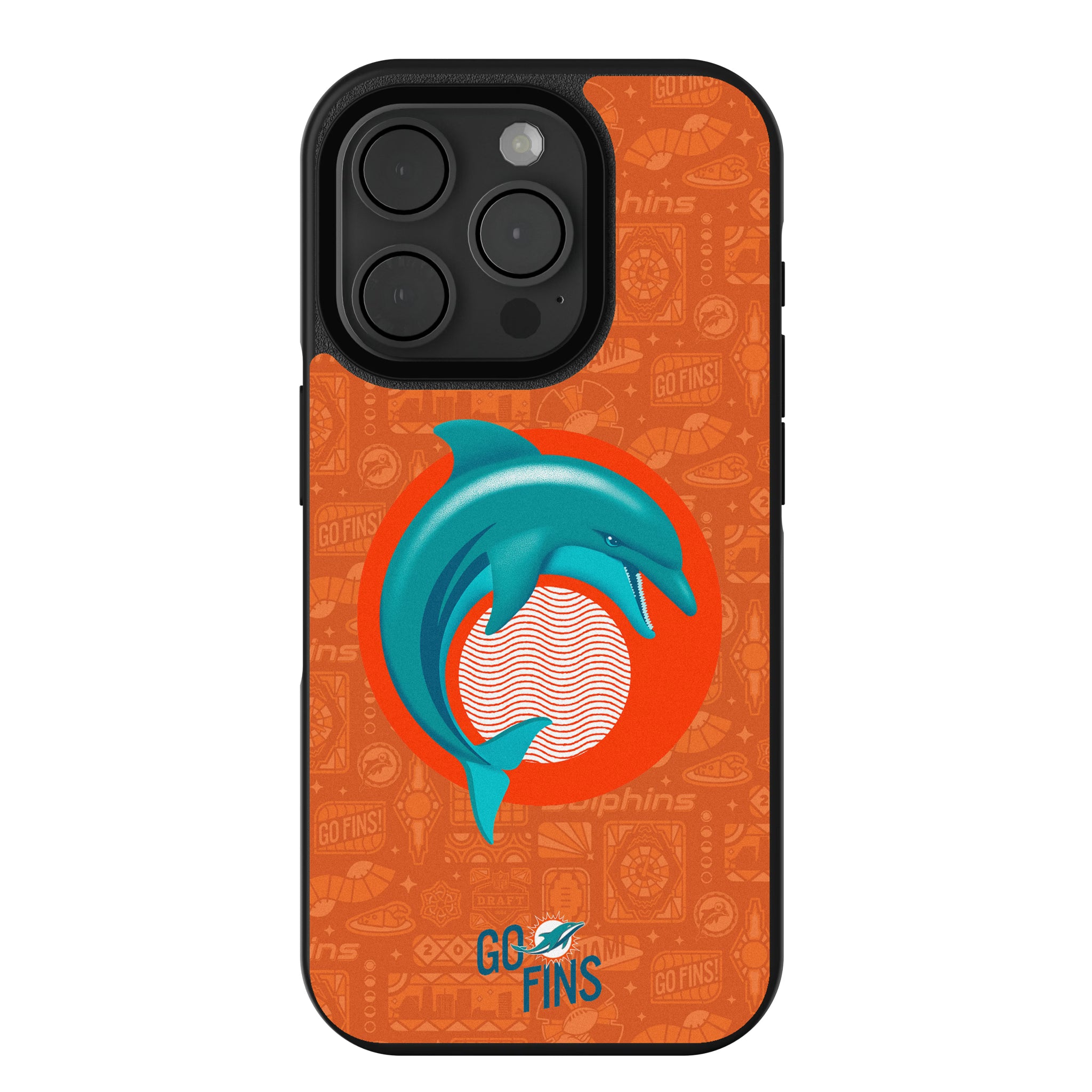 Miami Dolphins Deco iPhone Bump Phone Case for Apple iPhone