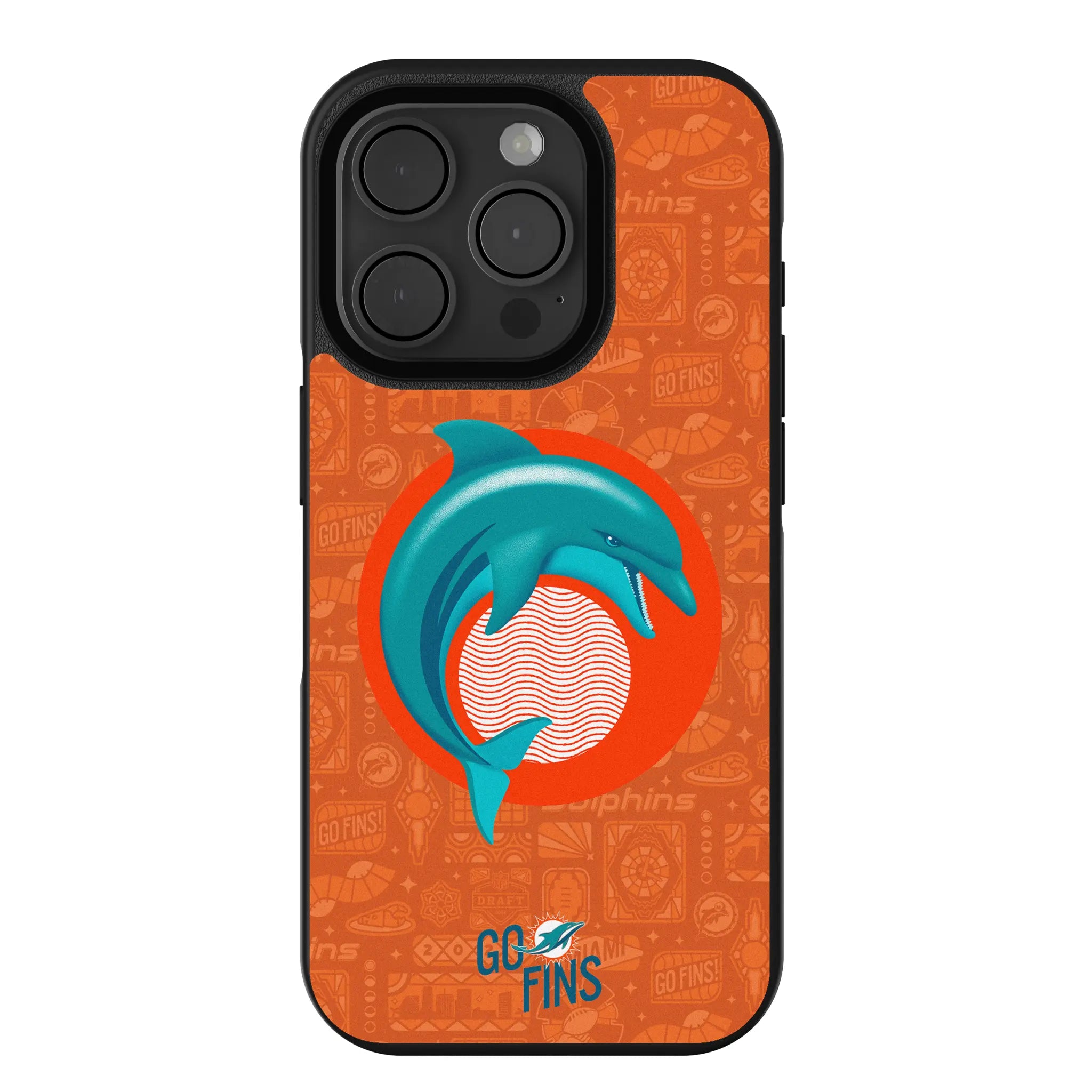 Miami Dolphins Deco iPhone Bump Phone Case for Apple iPhone