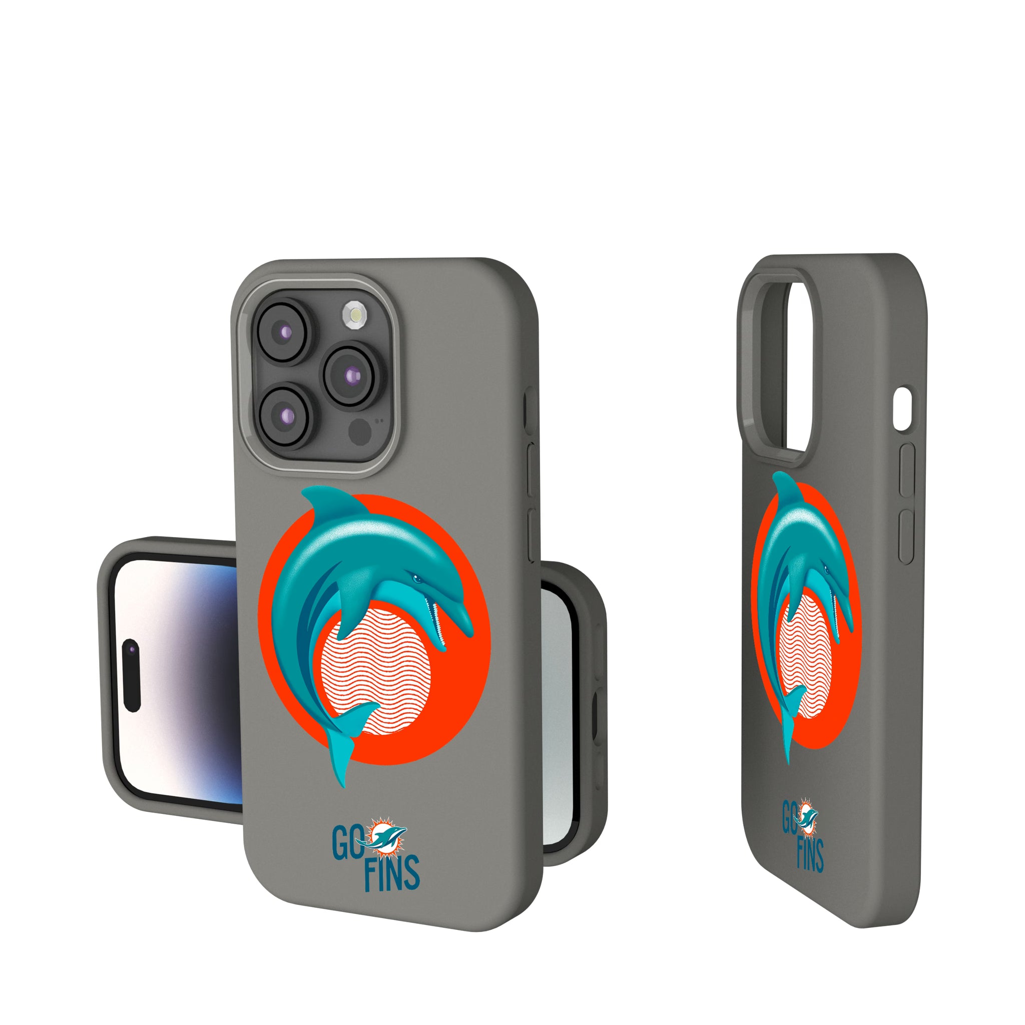 Miami Dolphins Deco iPhone Soft Touch Phone Case for Apple iPhone