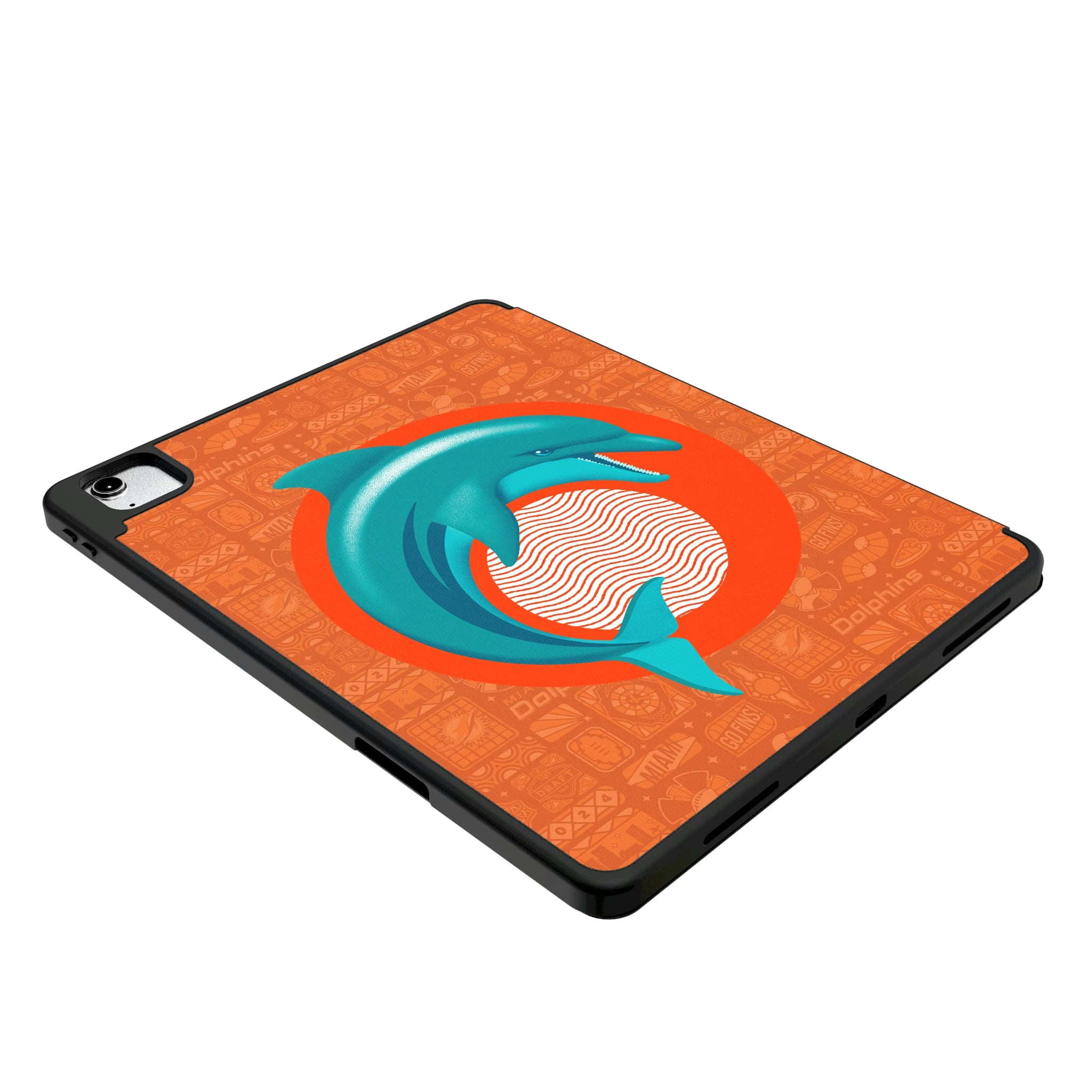 Miami Dolphins Deco iPad Tablet Case for Apple iPad - Isometric View