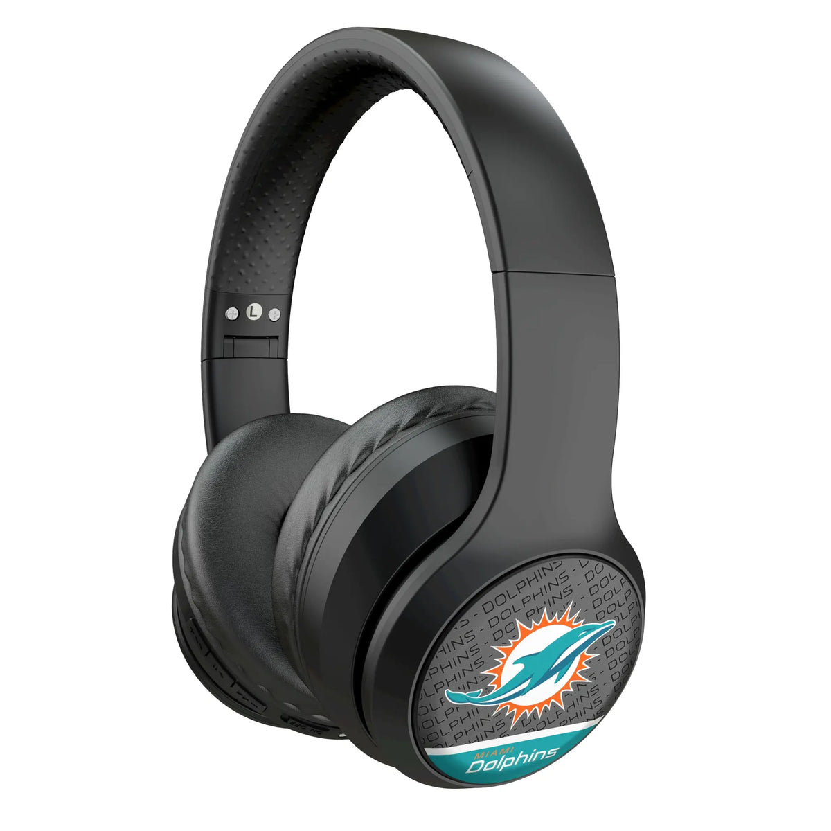 Miami Dolphins Endzone Plus Wireless Over-Ear Headphones With Case