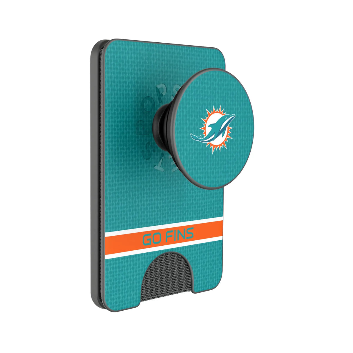 Miami Dolphins Endzone Solid Popsockets Wallet Magnetic