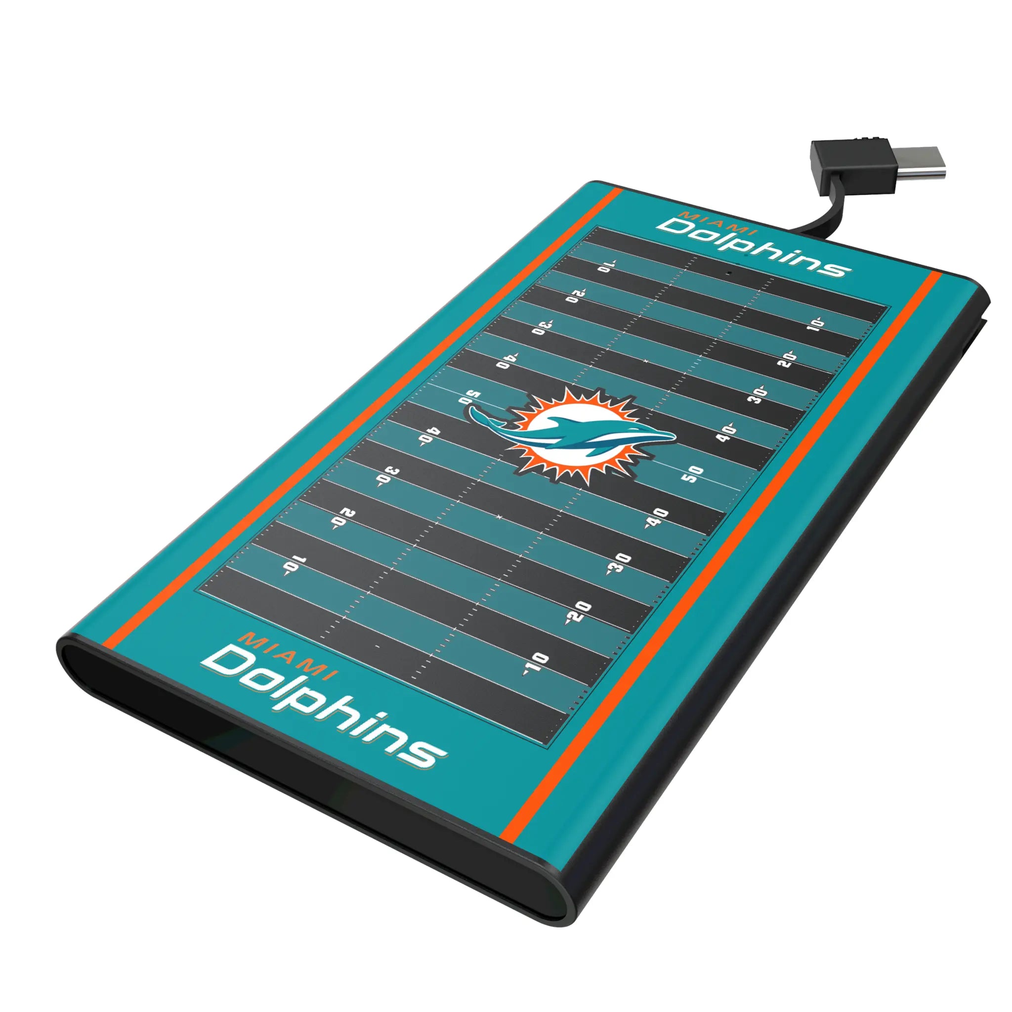 Miami Dolphins Field 5000mAh Flat Power Bank