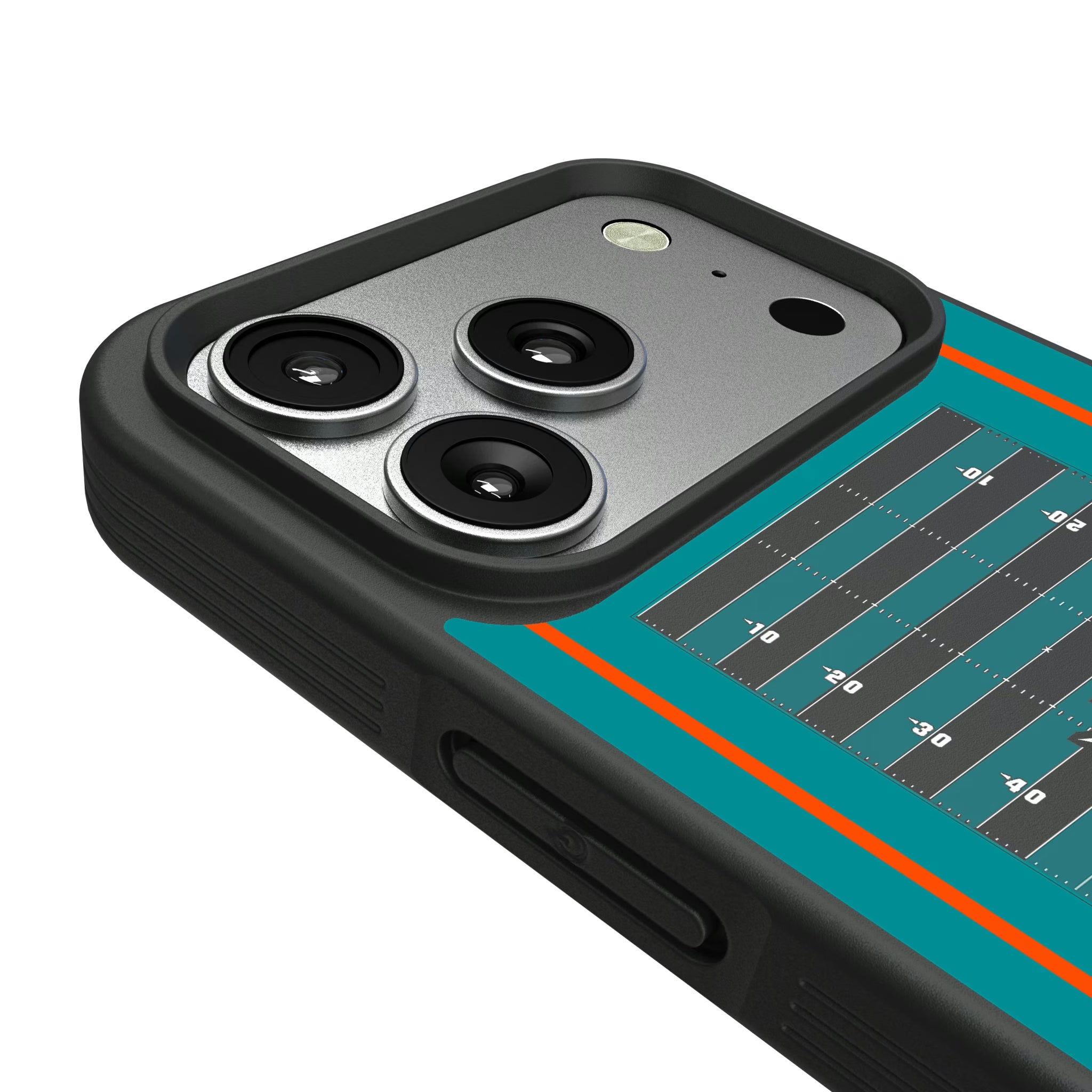Miami Dolphins Field iPhone Bump Phone Case for Apple iPhone - Detail#Device_iPhone 17 Pro
