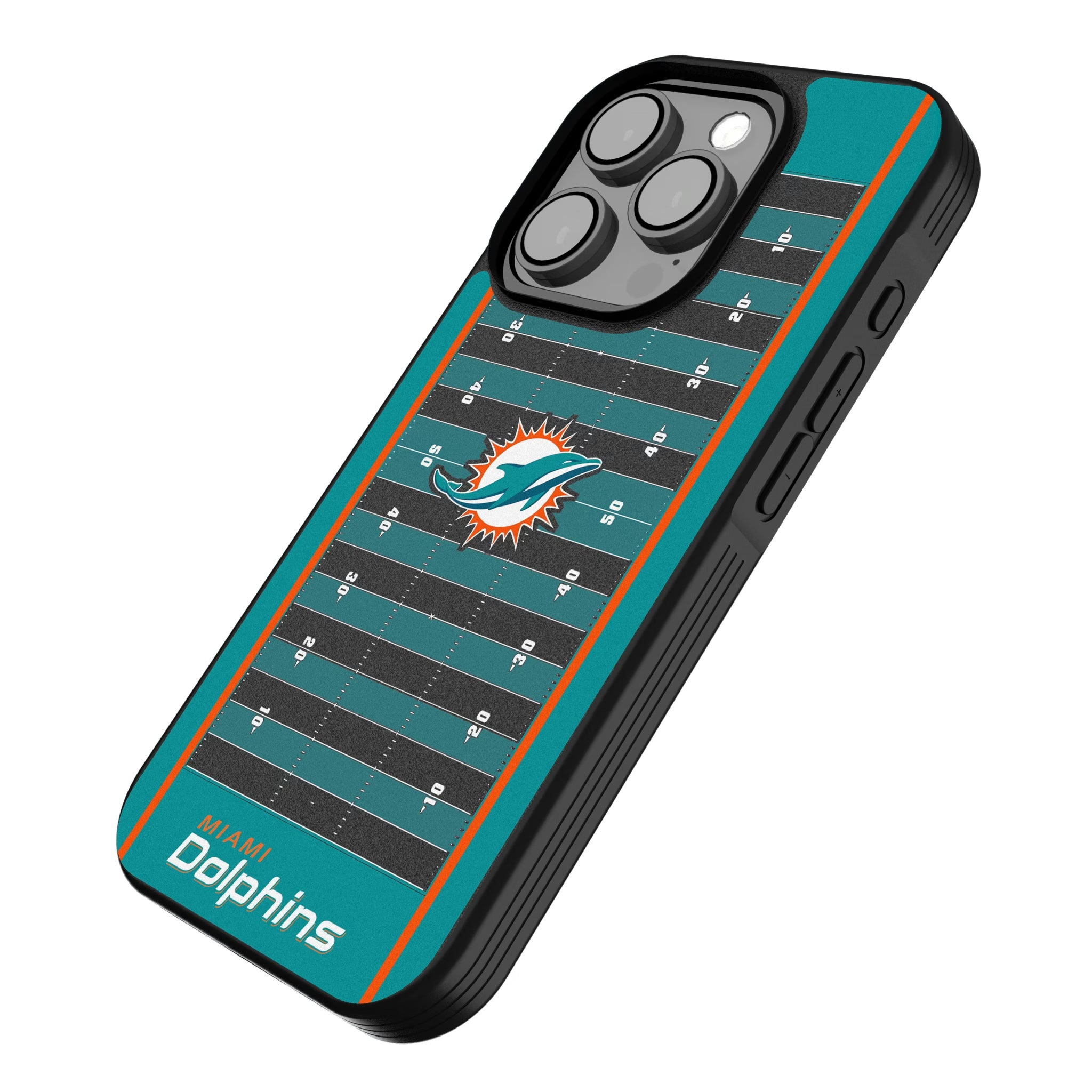 Miami Dolphins Field iPhone Bump Phone Case for Apple iPhone - Isometric View