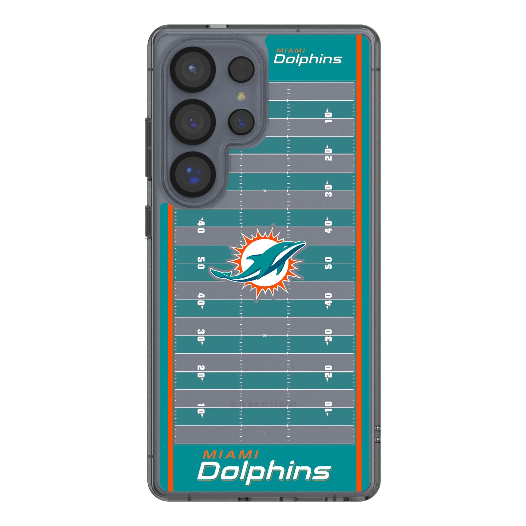Miami Dolphins Field Galaxy Clear Phone Case for Samsung Galaxy