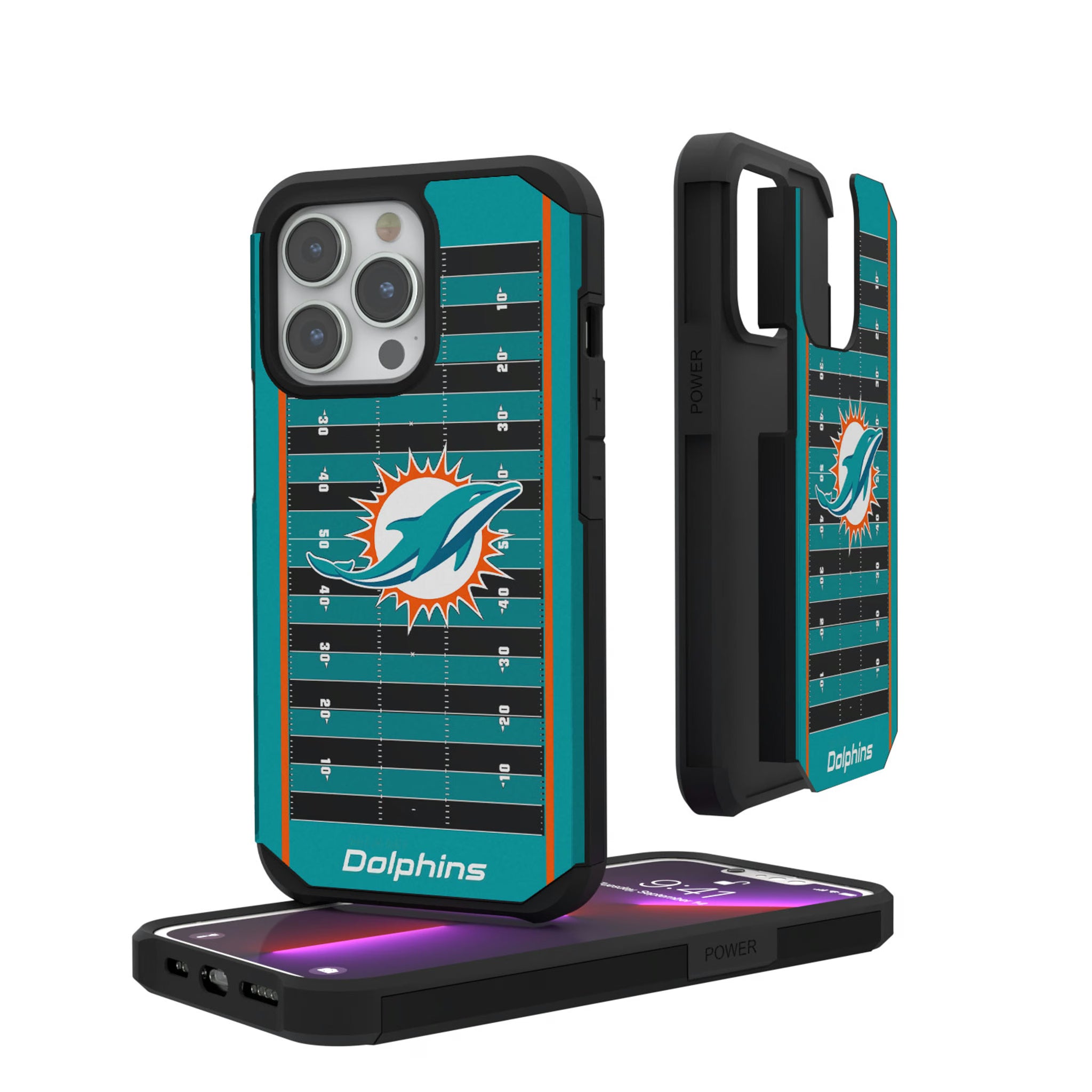 Miami Dolphins Field iPhone Rugged Phone Case for Apple iPhone