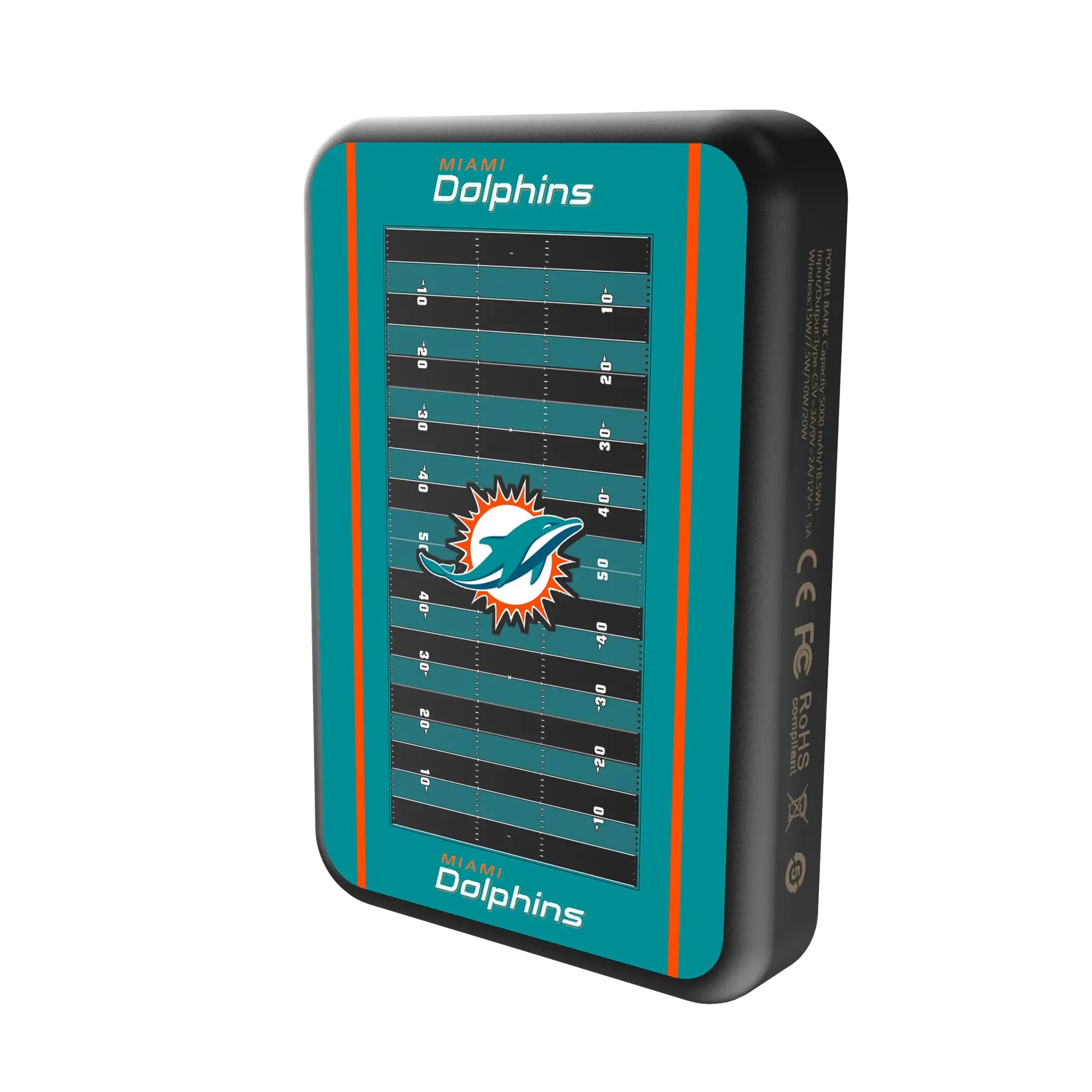 Miami Dolphins Field Wireless Mag Power Bank