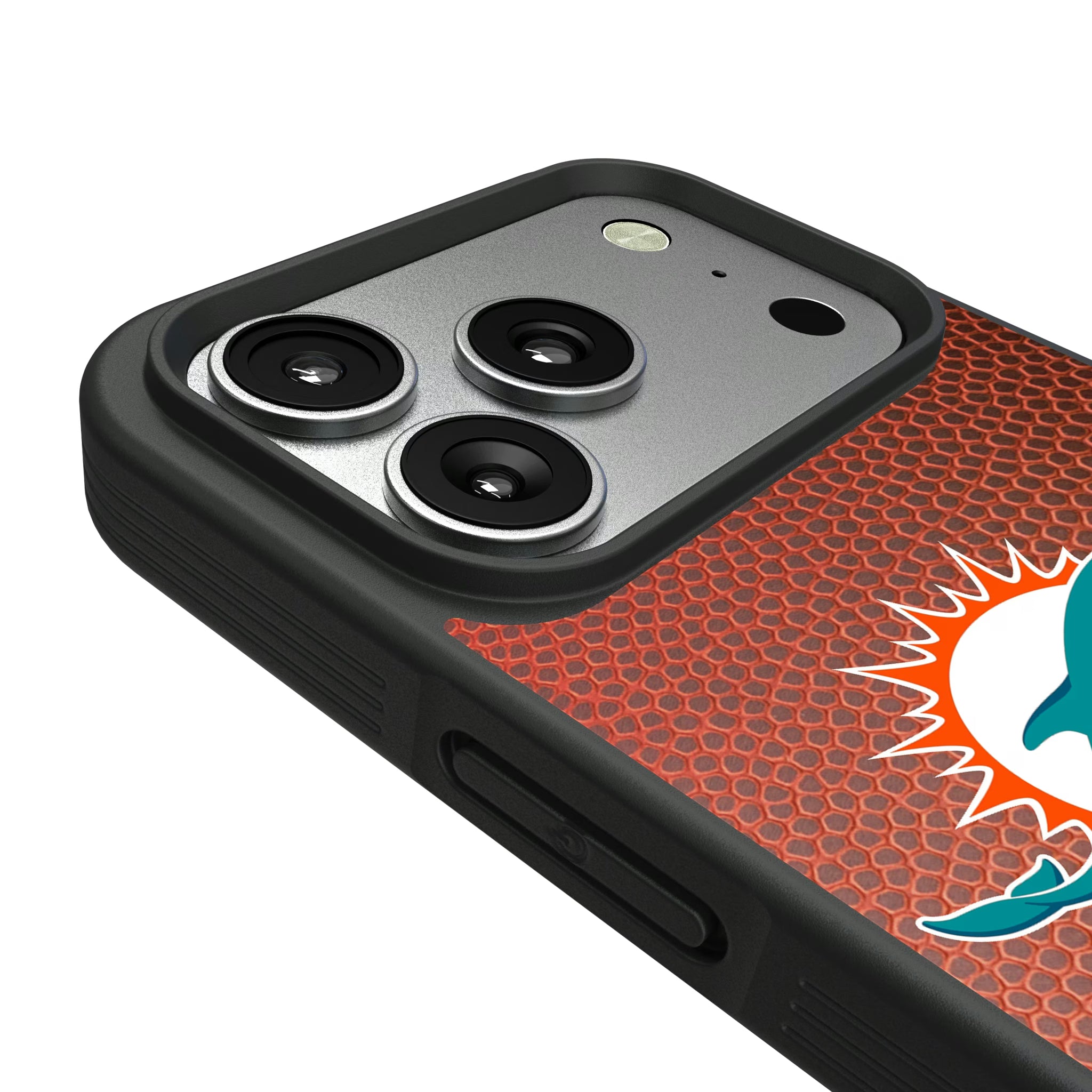 Miami Dolphins Football Wordmark iPhone Bump Phone Case for Apple iPhone - Detail#Device_iPhone 17 Pro