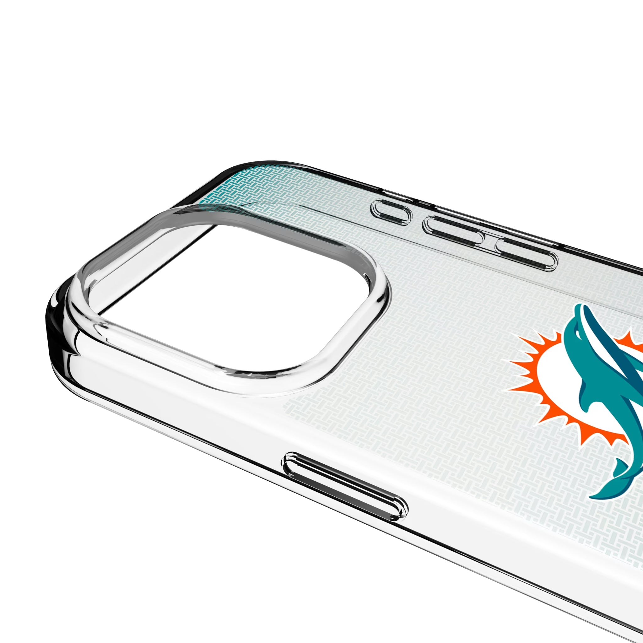Miami Dolphins Linen iPhone Clear Phone Case for Apple iPhone - Detail