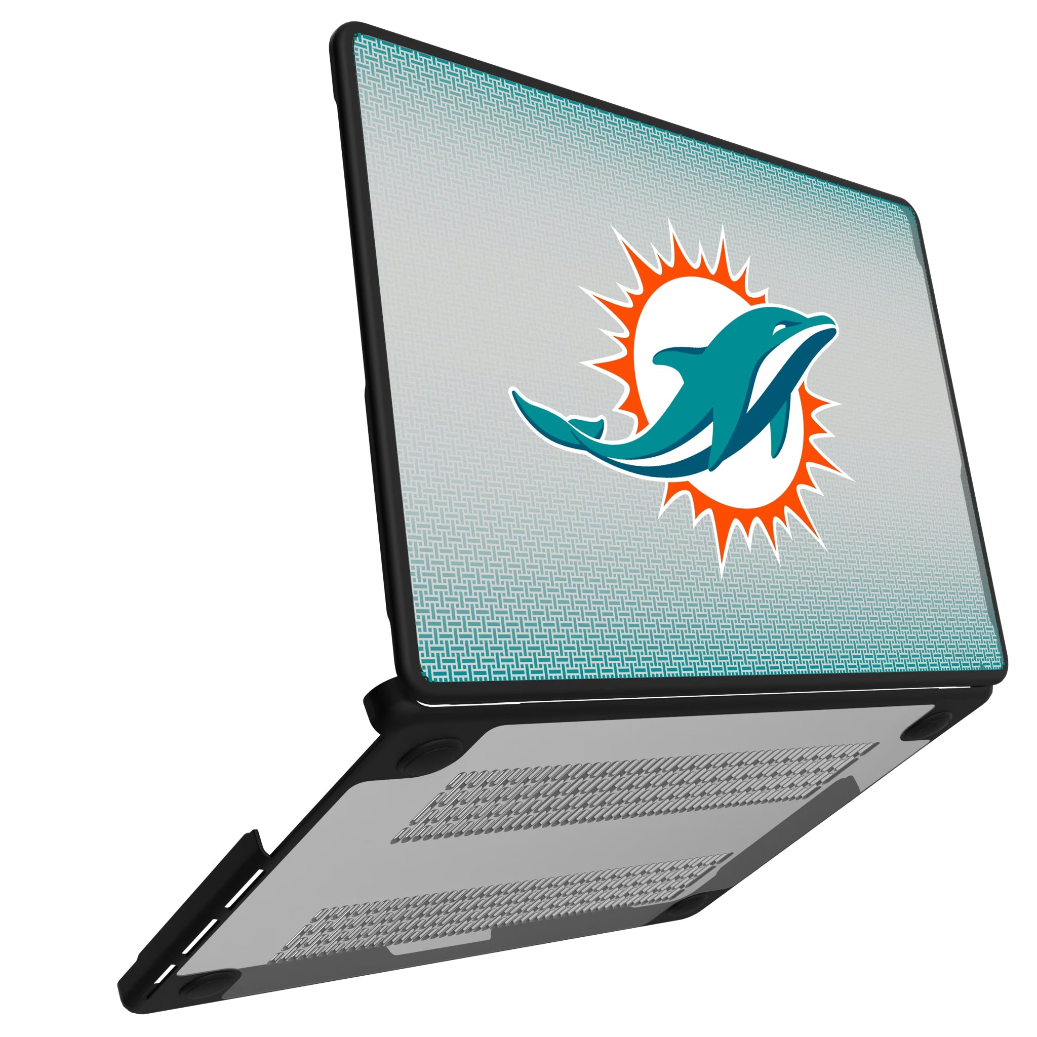 Miami Dolphins Linen MacBook Laptop Case for Apple MacBook#Device_MacBook Pro (14-inch, 2021) / MacBook Pro (14-inch, 2023) / MacBook Pro (14-inch, 2024)
