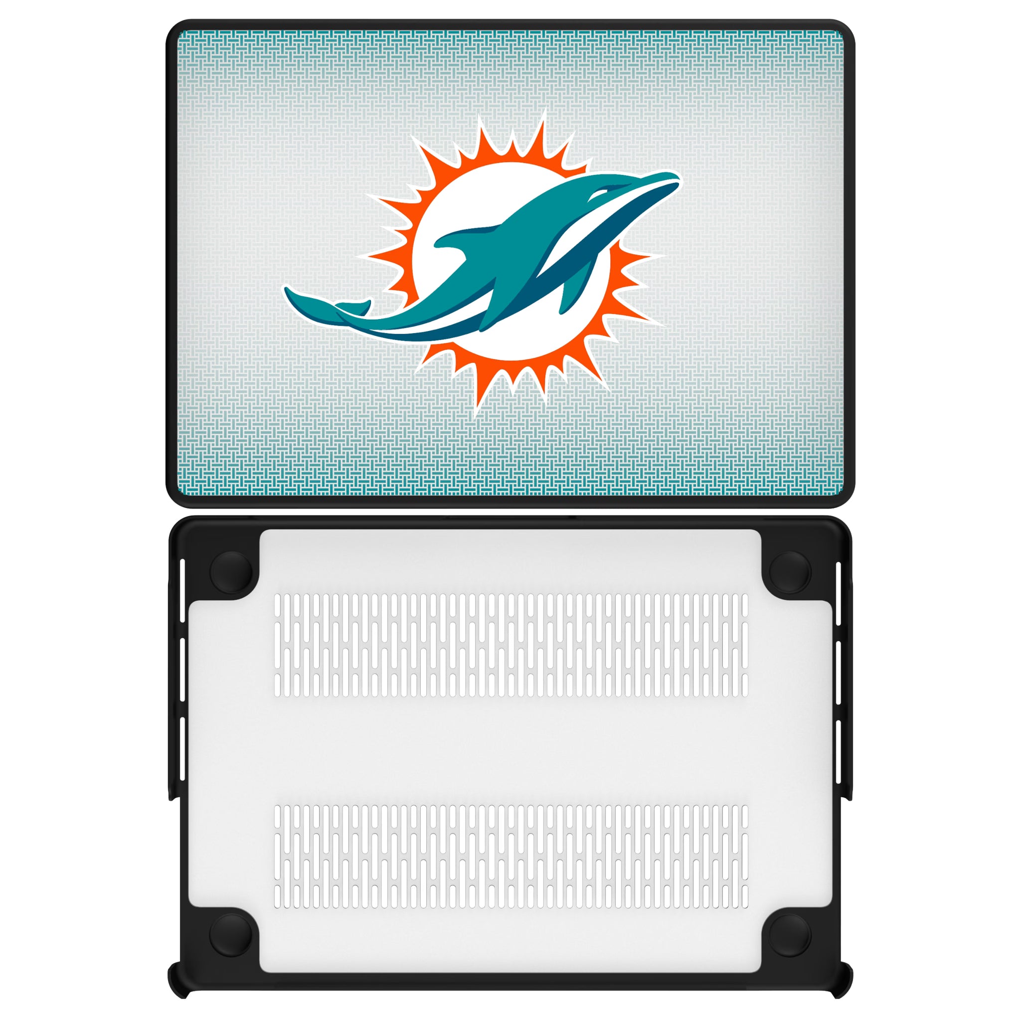Miami Dolphins Linen MacBook Laptop Case for Apple MacBook#Device_MacBook Pro (14-inch, 2021) / MacBook Pro (14-inch, 2023) / MacBook Pro (14-inch, 2024)
