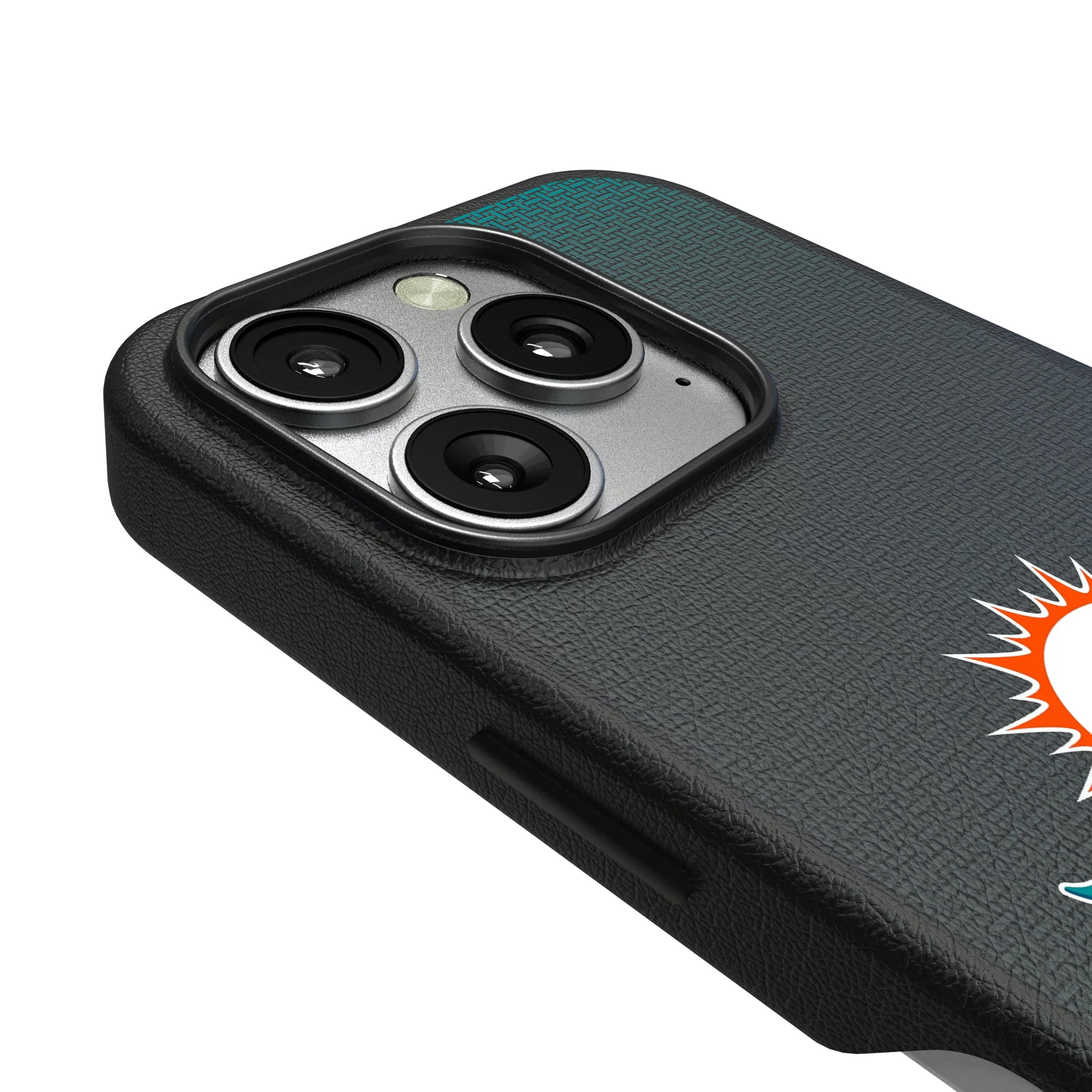 Miami Dolphins Linen iPhone MagSafe Compatible Phone Case for Apple iPhone - Detail