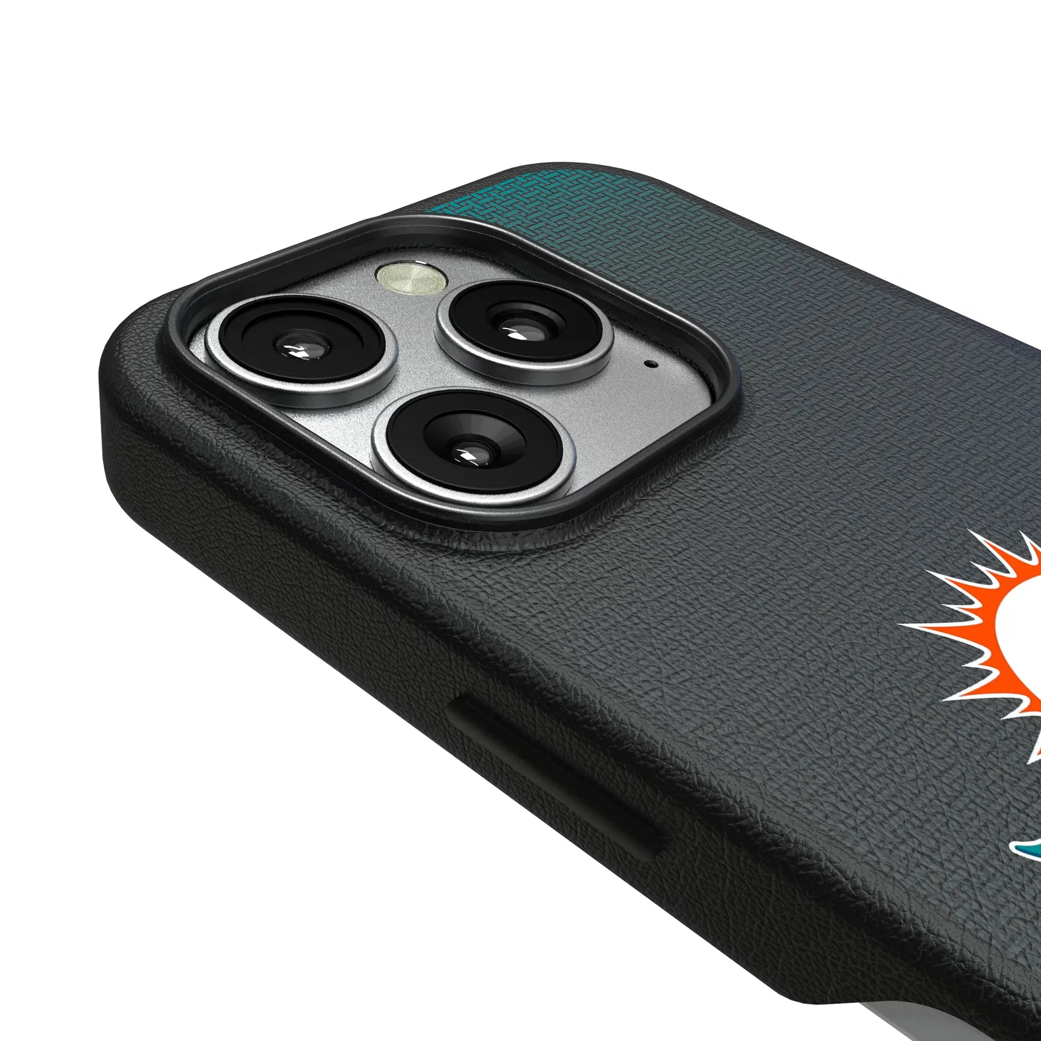 Miami Dolphins Linen iPhone MagSafe Compatible Phone Case for Apple iPhone - Detail