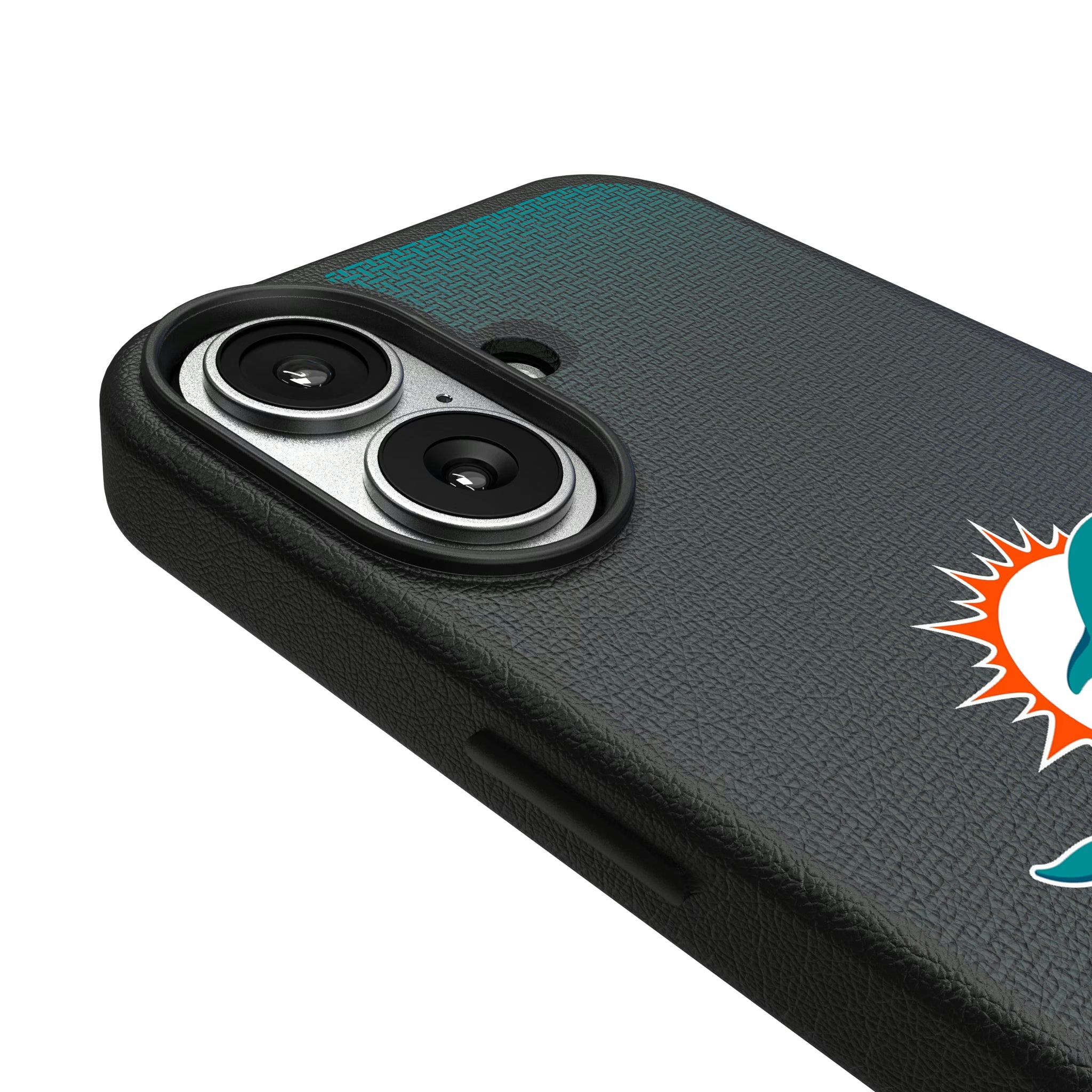 Miami Dolphins Linen iPhone MagSafe Compatible Phone Case for Apple iPhone - Detail#Device_iPhone 17