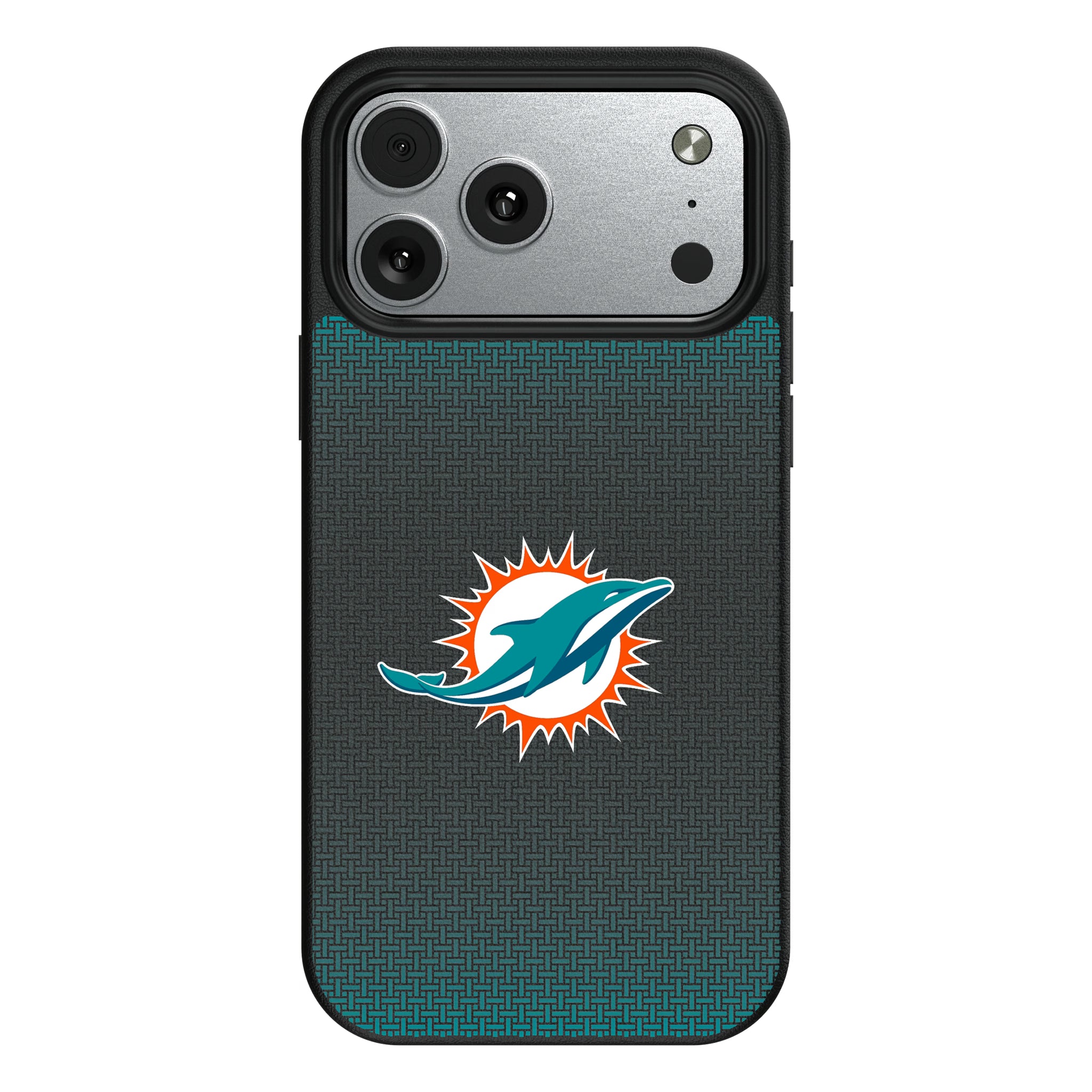 Miami Dolphins Linen iPhone MagSafe Compatible Phone Case for Apple iPhone#Device_iPhone 17 Pro Max