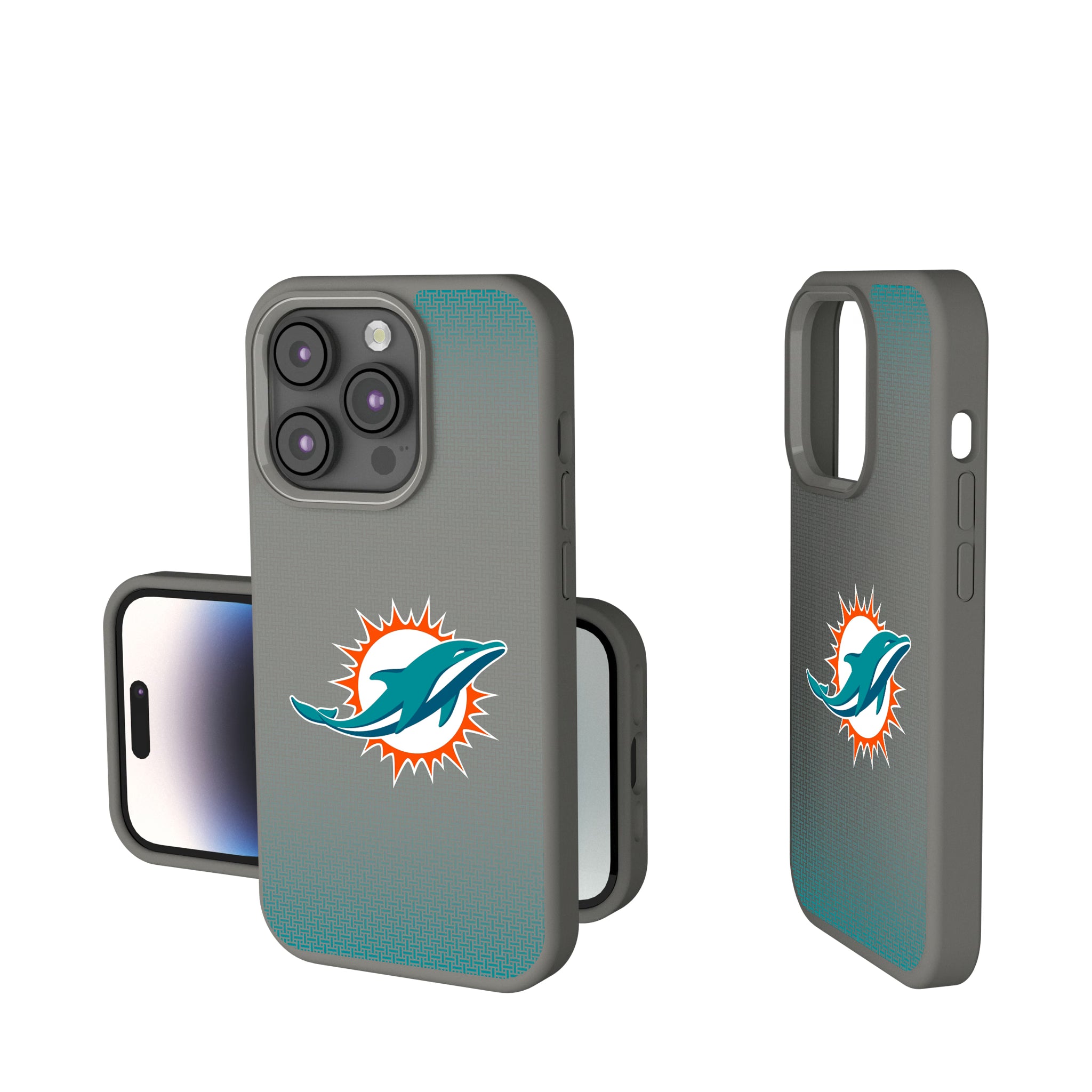 Miami Dolphins Linen iPhone Soft Touch Phone Case for Apple iPhone