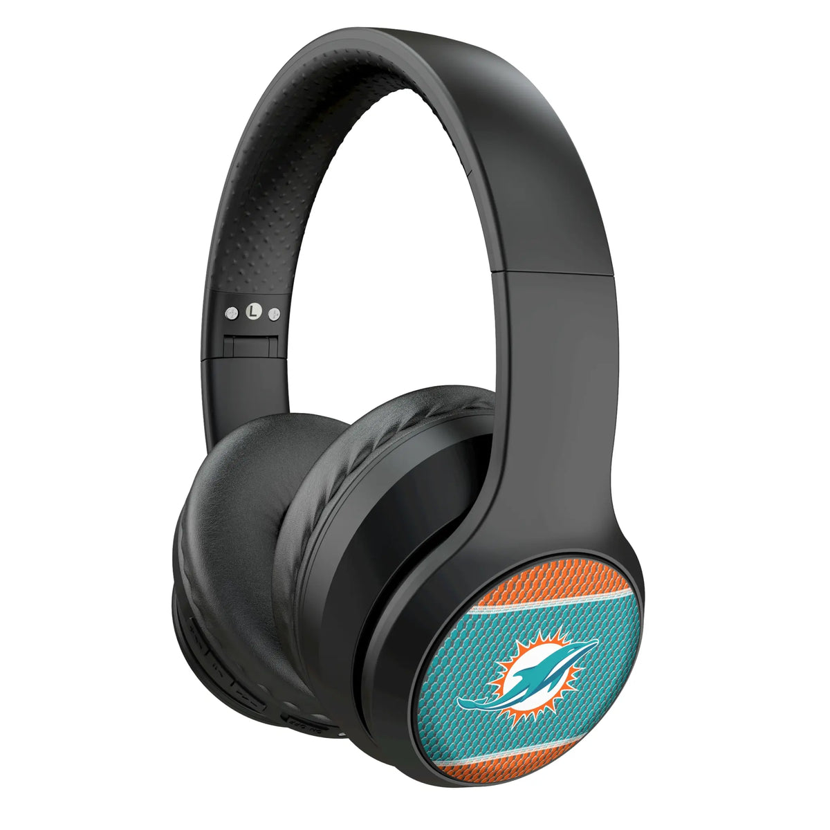 Miami Dolphins Mesh Wireless Over-Ear Headphones With Case