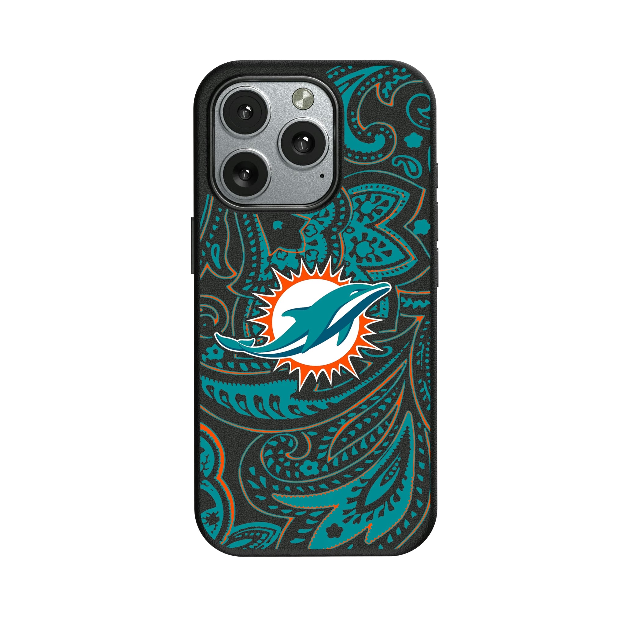 Miami Dolphins Paisley iPhone MagSafe Compatible Phone Case for Apple iPhone