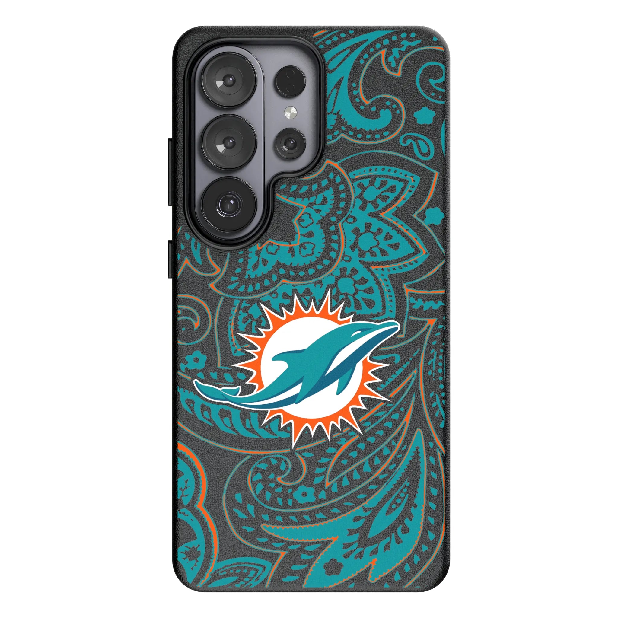 Miami Dolphins Paisley Galaxy MagSafe Compatible Phone Case for Samsung Galaxy#Device_Galaxy S26 Ultra