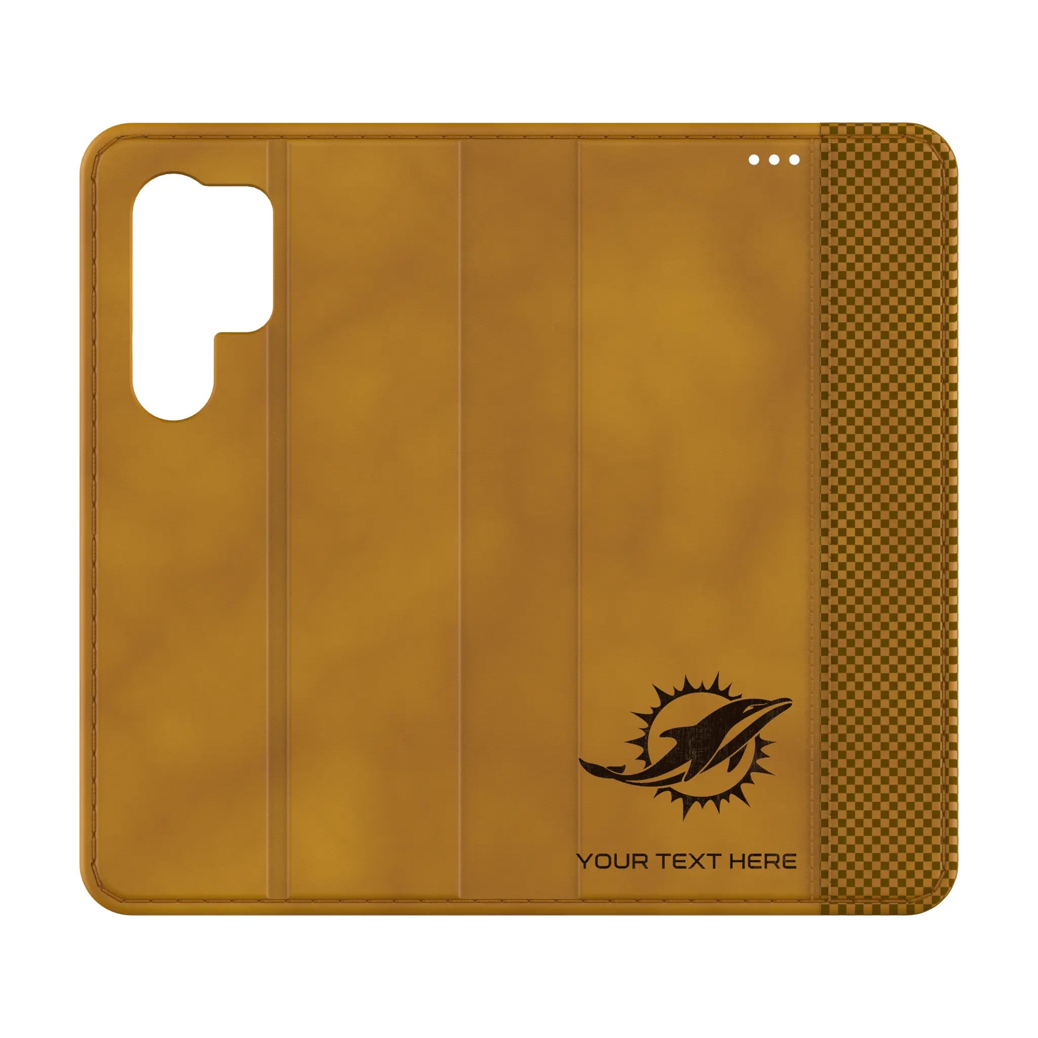 Miami Dolphins Personalized Burn Galaxy Folio Phone Case for Samsung Galaxy