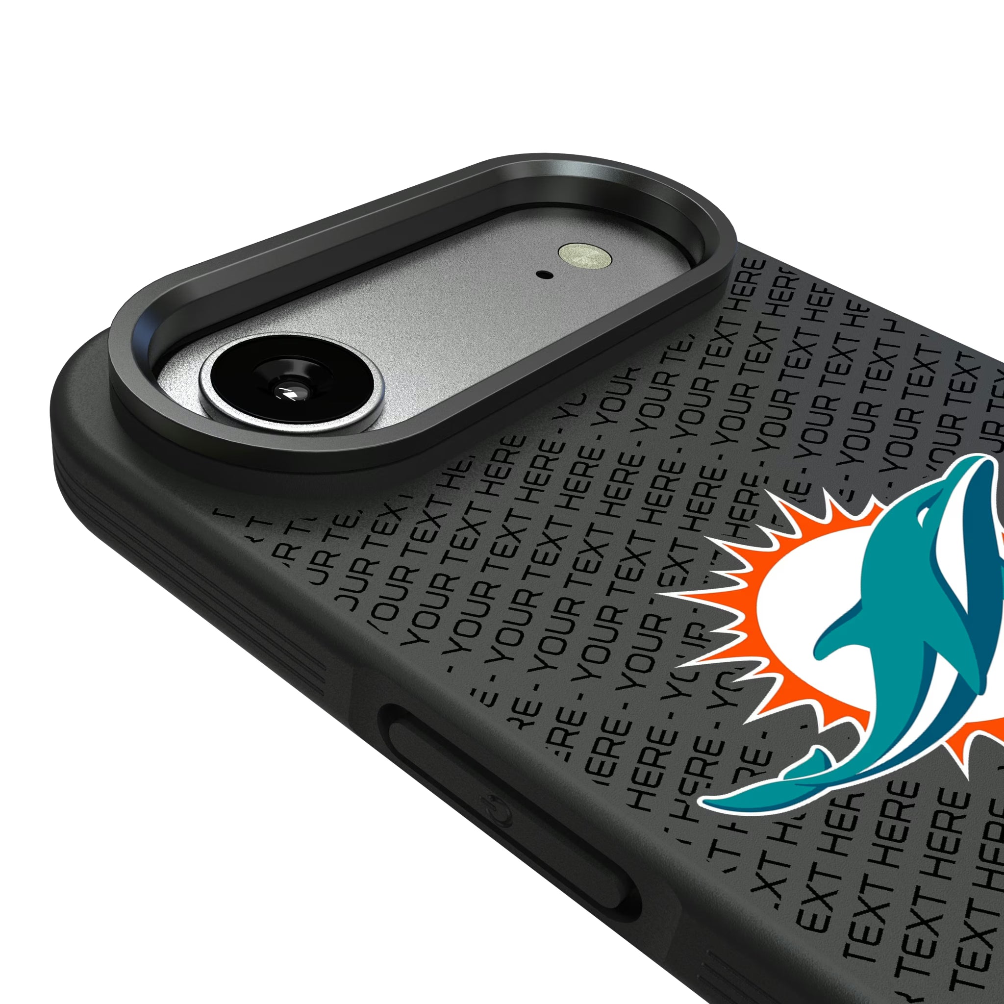 Miami Dolphins Personalized EndZone Plus iPhone Bump Phone Case for Apple iPhone - Detail#Device_iPhone Air